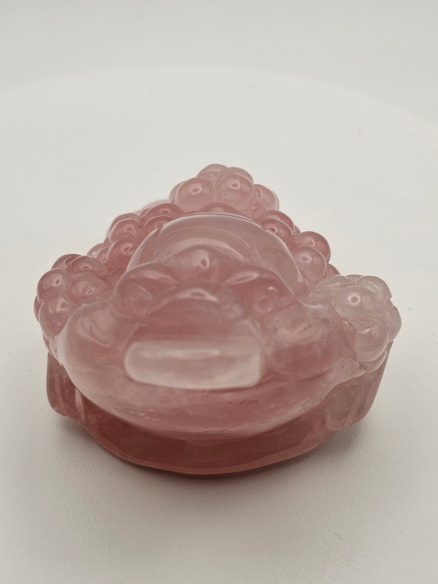 High Quality Money Toad - Genuine Rose Quartz - Love + Abundance