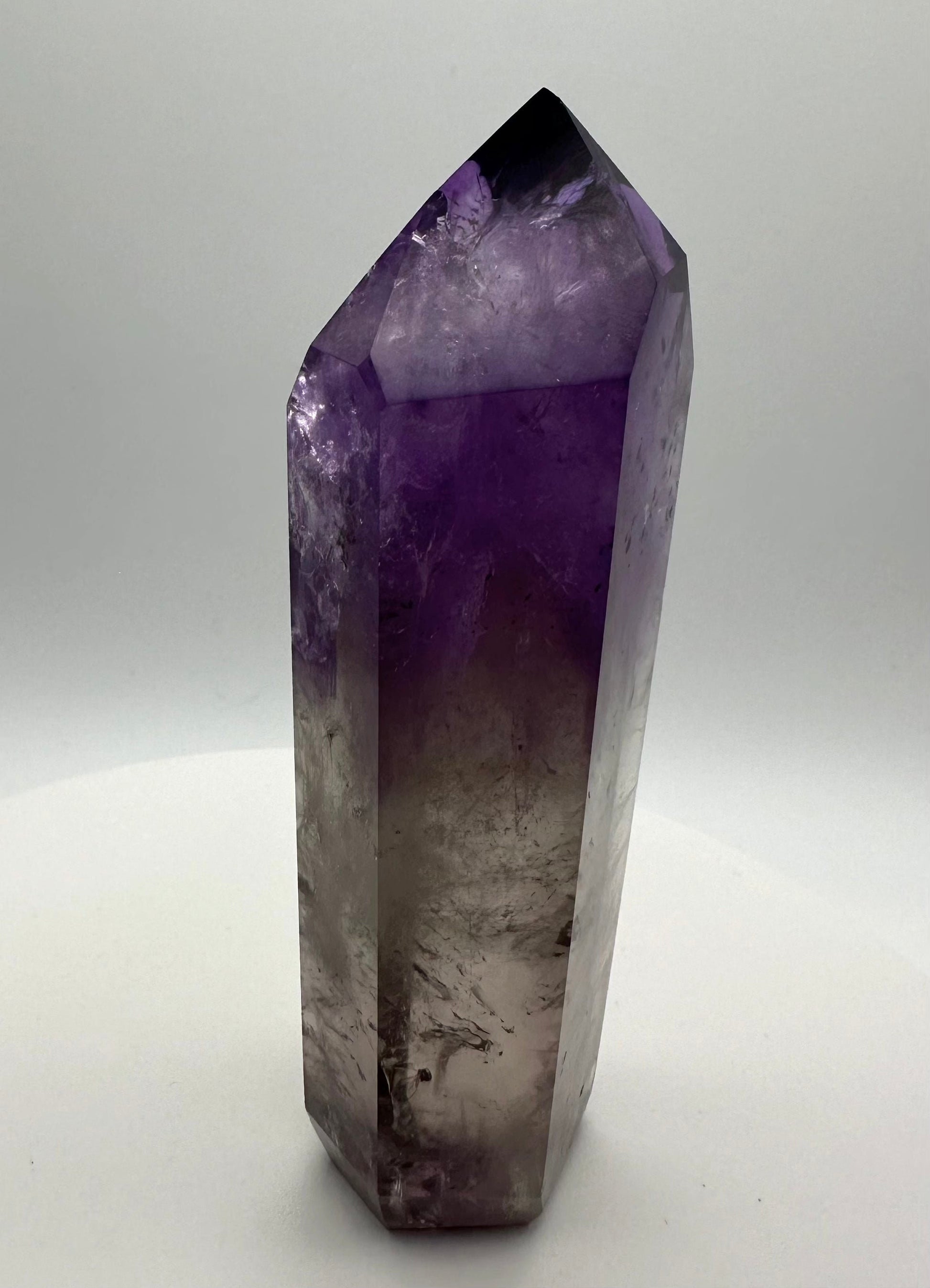 Phantom AAA Amethyst Chunky Tower With Hollandite Inclusions - From Brazil