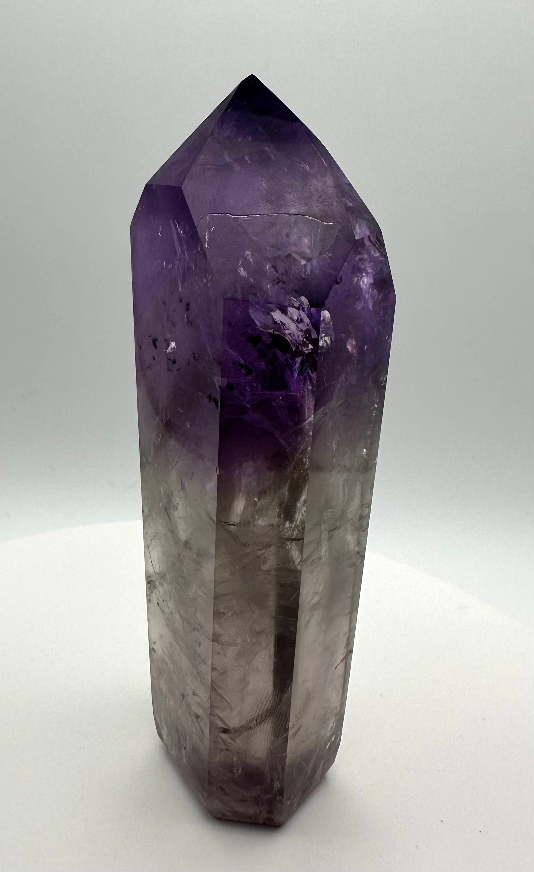 Phantom AAA Amethyst Chunky Tower With Hollandite Inclusions - From Brazil