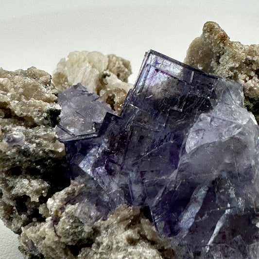 Amazing Yaogangxian Purple Fluorite Specimen