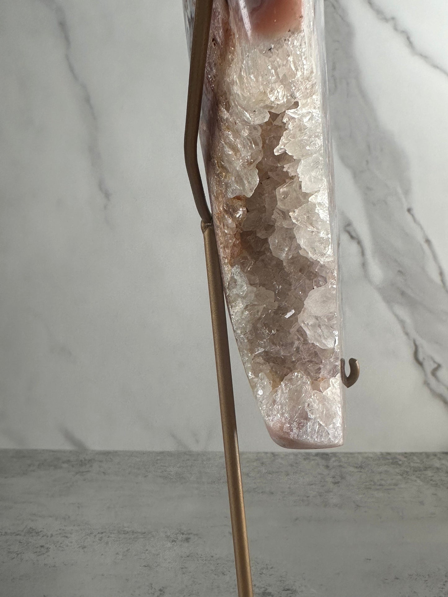 Magnificent | Large | Pink Amethyst Moon | Statement Piece | Custom Stand | High-Quality | Genuine | From Brazil