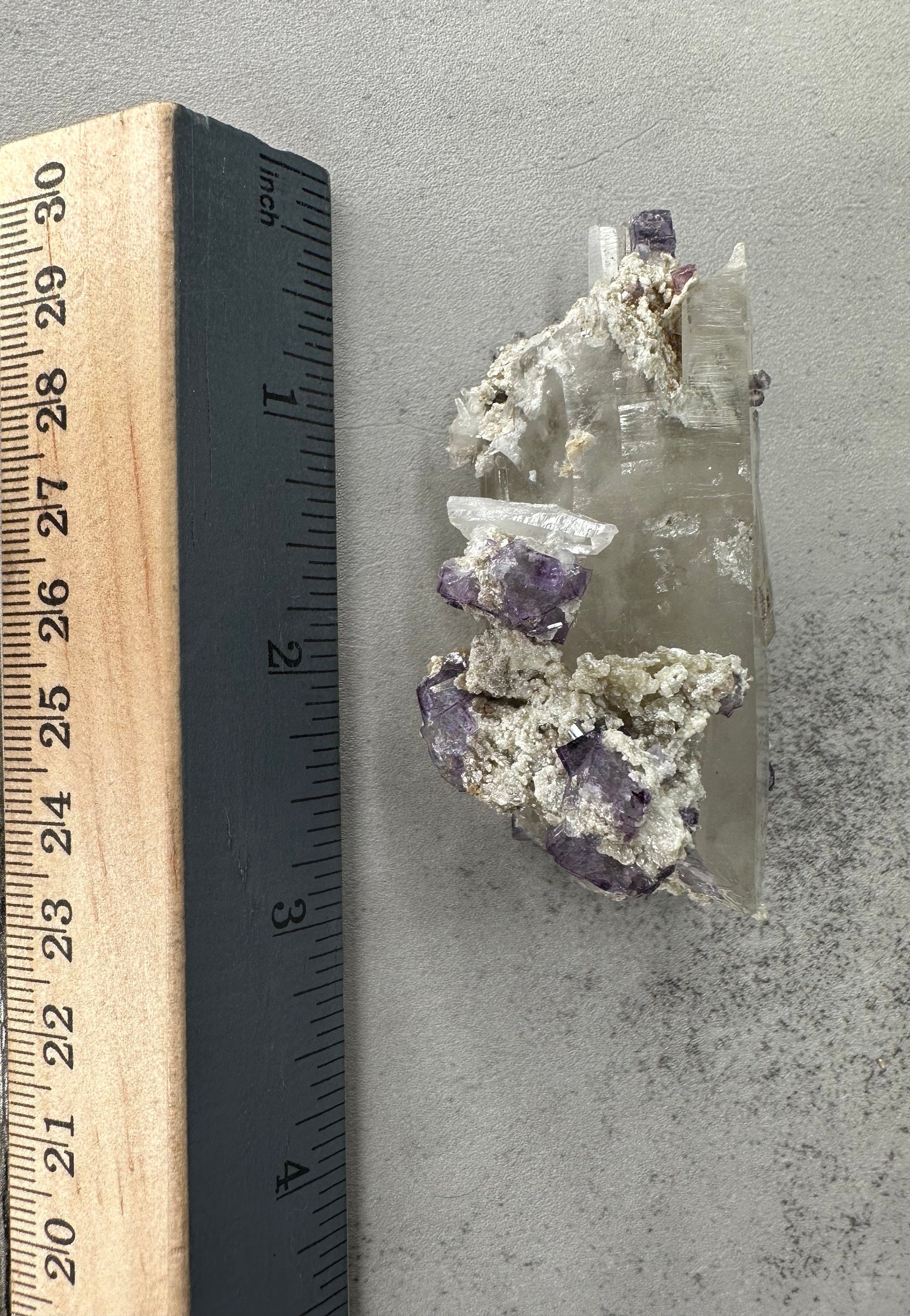 Super Unique | Quartz | Self Standing | Yaogangxian Fluorite Specimen | Purple Fluorite | Statement Piece | Rainbows