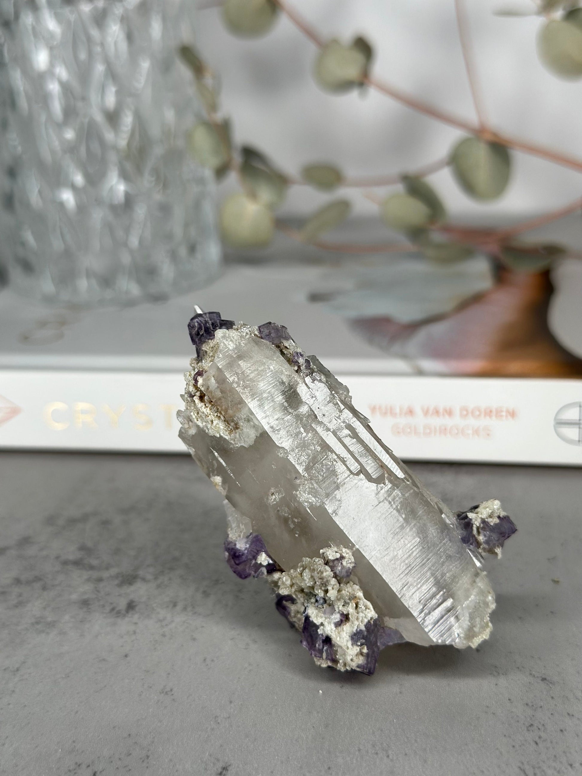 Super Unique | Quartz | Self Standing | Yaogangxian Fluorite Specimen | Purple Fluorite | Statement Piece | Rainbows