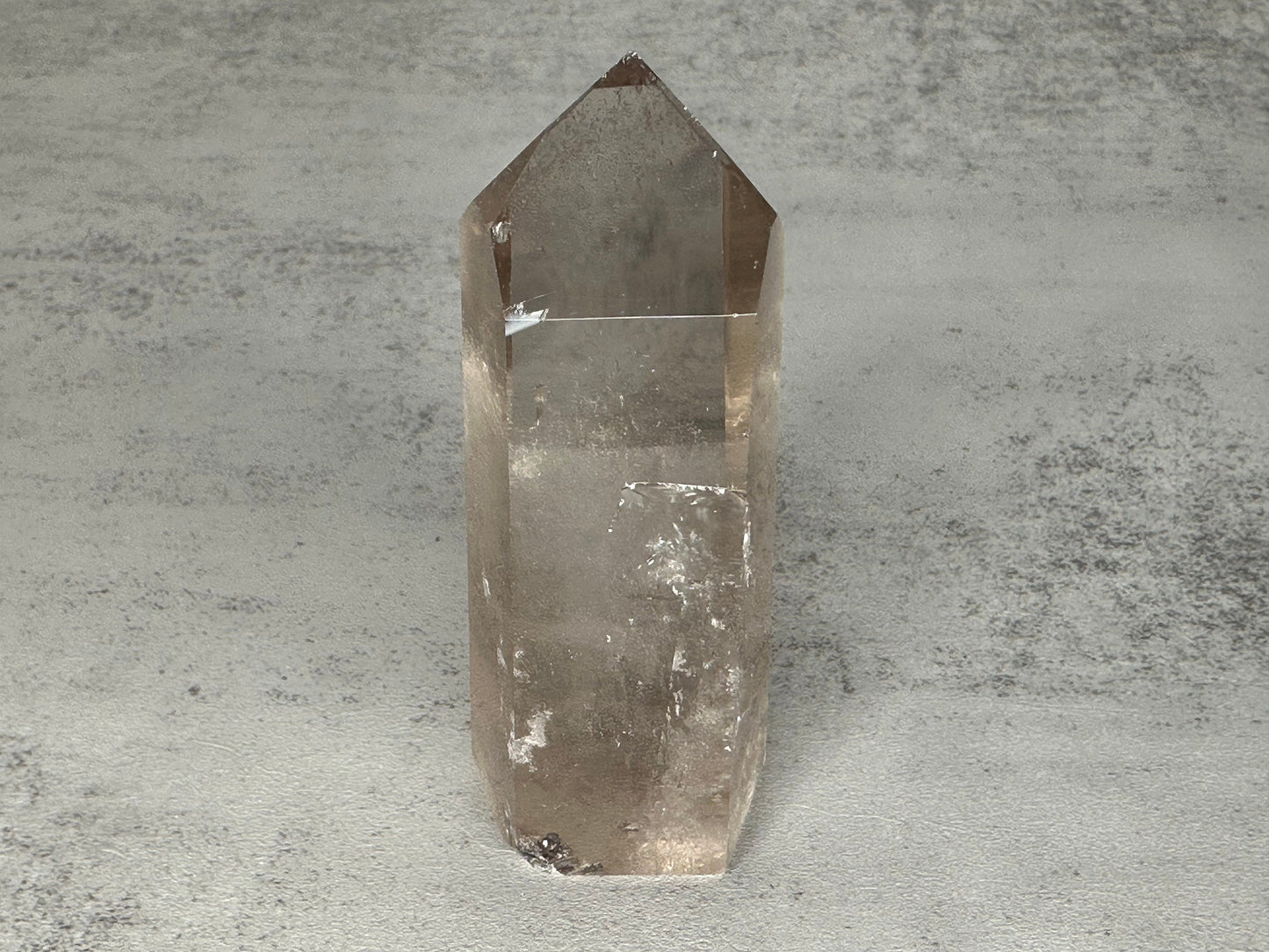 Genuine Citrine Quartz Tower/Point with Mica Inclusion High-Quality Crystal With Rainbows From Brazil