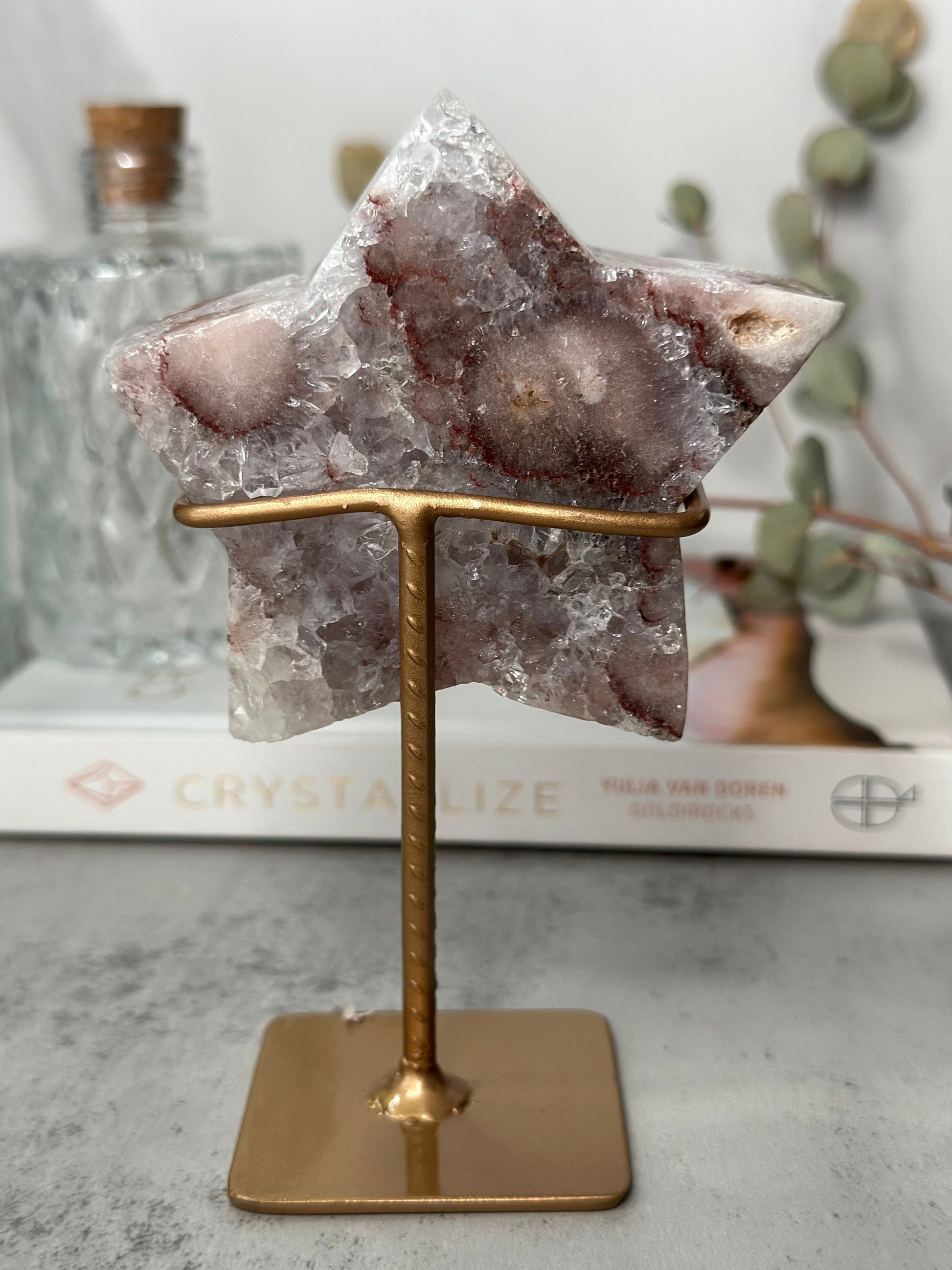 Spectacular | Pink Amethyst Star | Statement Piece | Custom Stand | High-Quality | Genuine | From Brazil