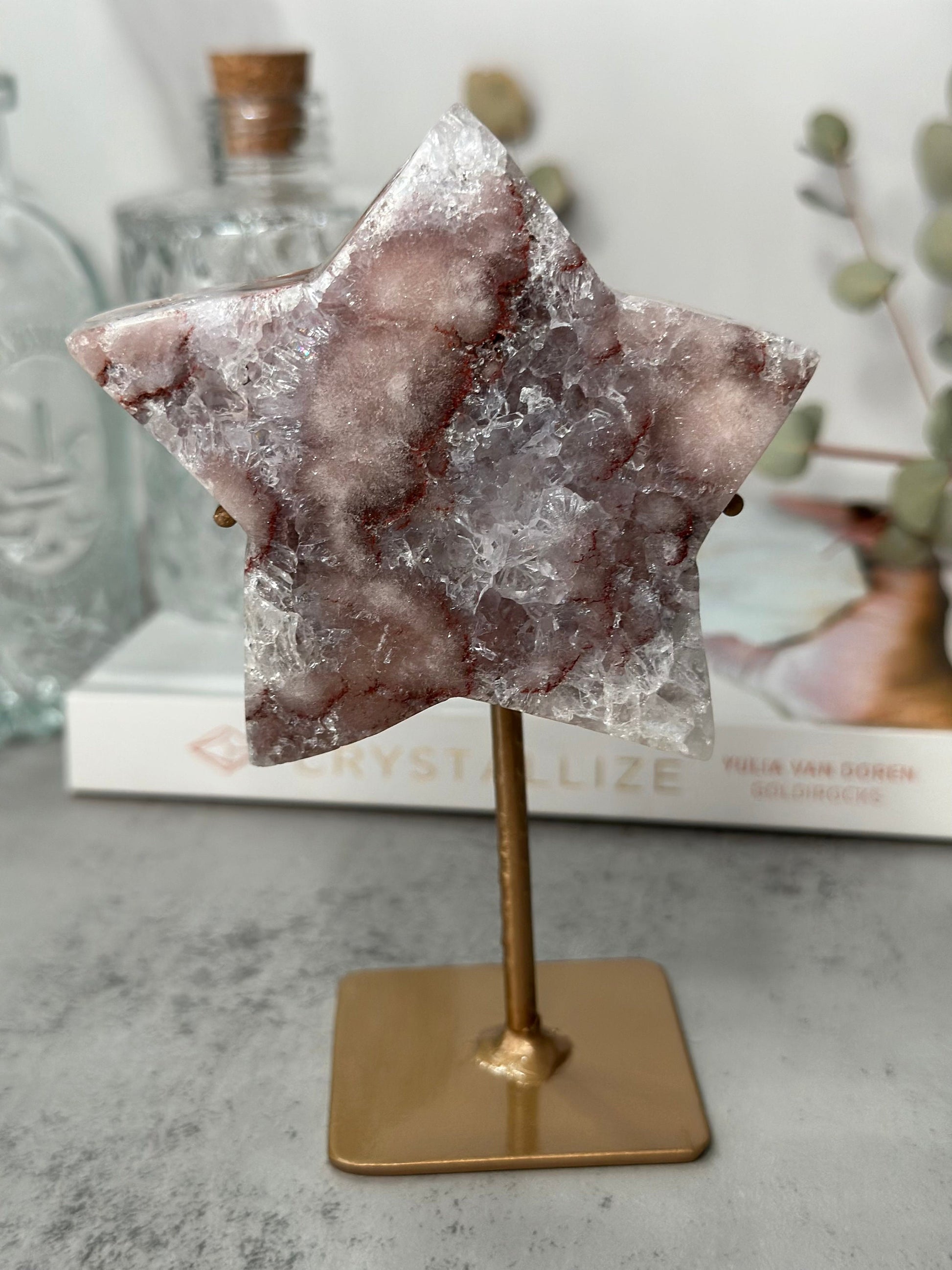 Spectacular | Pink Amethyst Star | Statement Piece | Custom Stand | High-Quality | Genuine | From Brazil