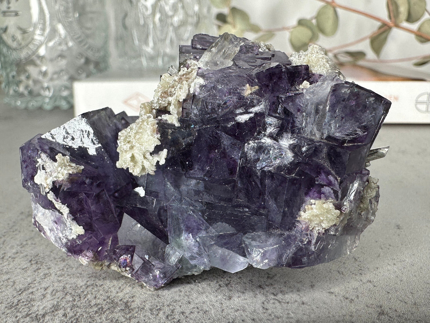 Color Zoning | Yaogangxian Fluorite Specimen | Purple Fluorite | Statement Piece | Rainbows