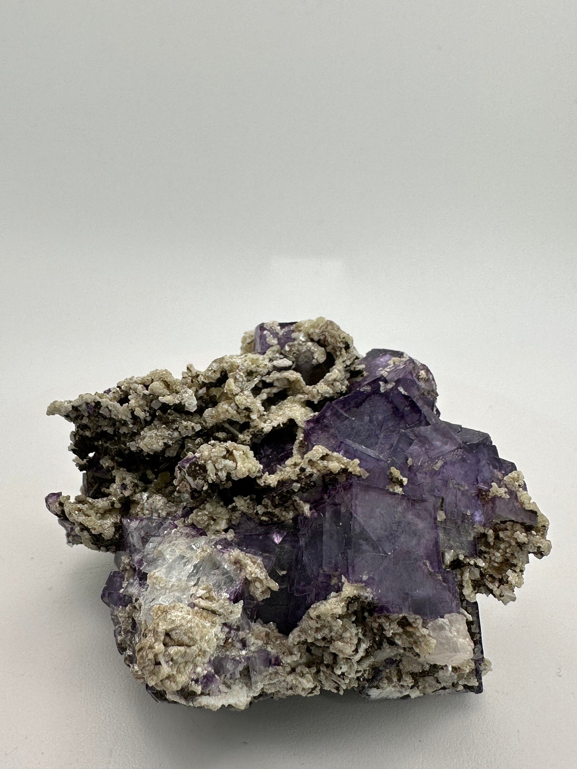 Gorgeous Color Zoning | Yaogangxian Fluorite Specimen | Purple Fluorite | Statement Piece | Rainbows