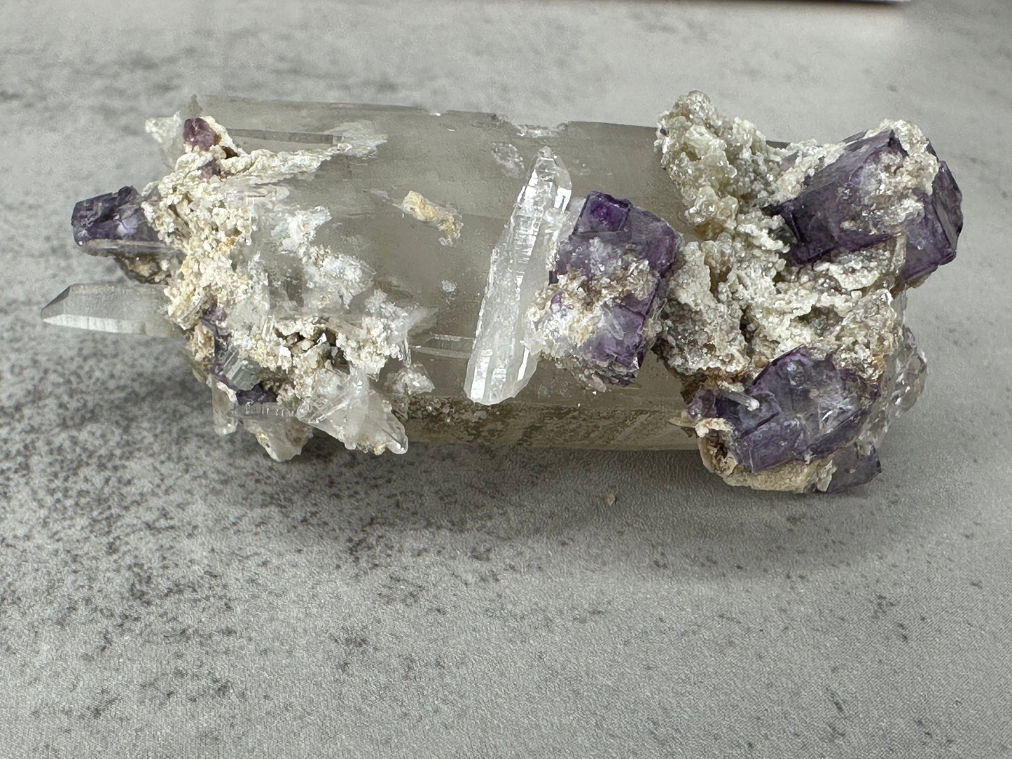 Super Unique | Quartz | Self Standing | Yaogangxian Fluorite Specimen | Purple Fluorite | Statement Piece | Rainbows