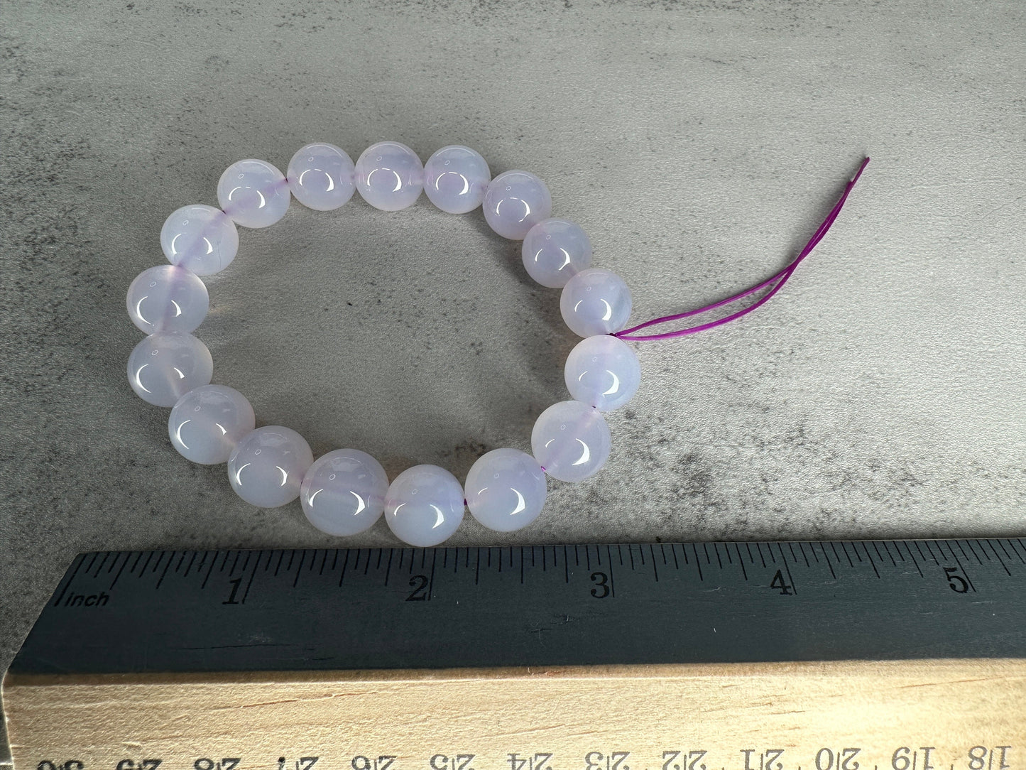 Beautiful Purple Chalcedony Bracelet | High-Quality Crystal Bracelet | 12mm