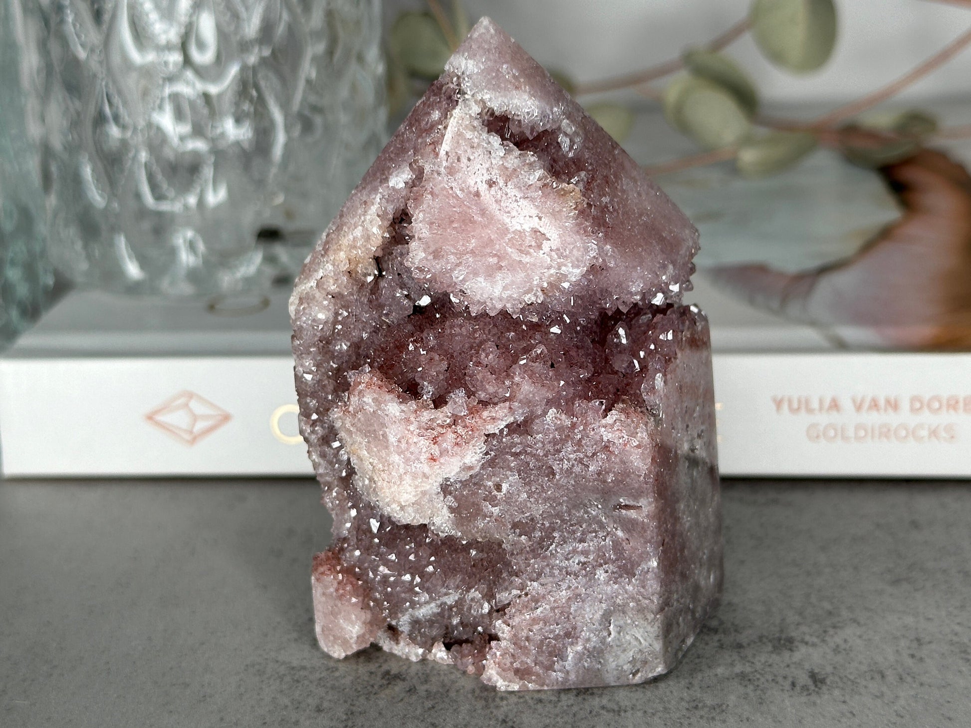 Pink Amethyst Point/Tower From Brazil