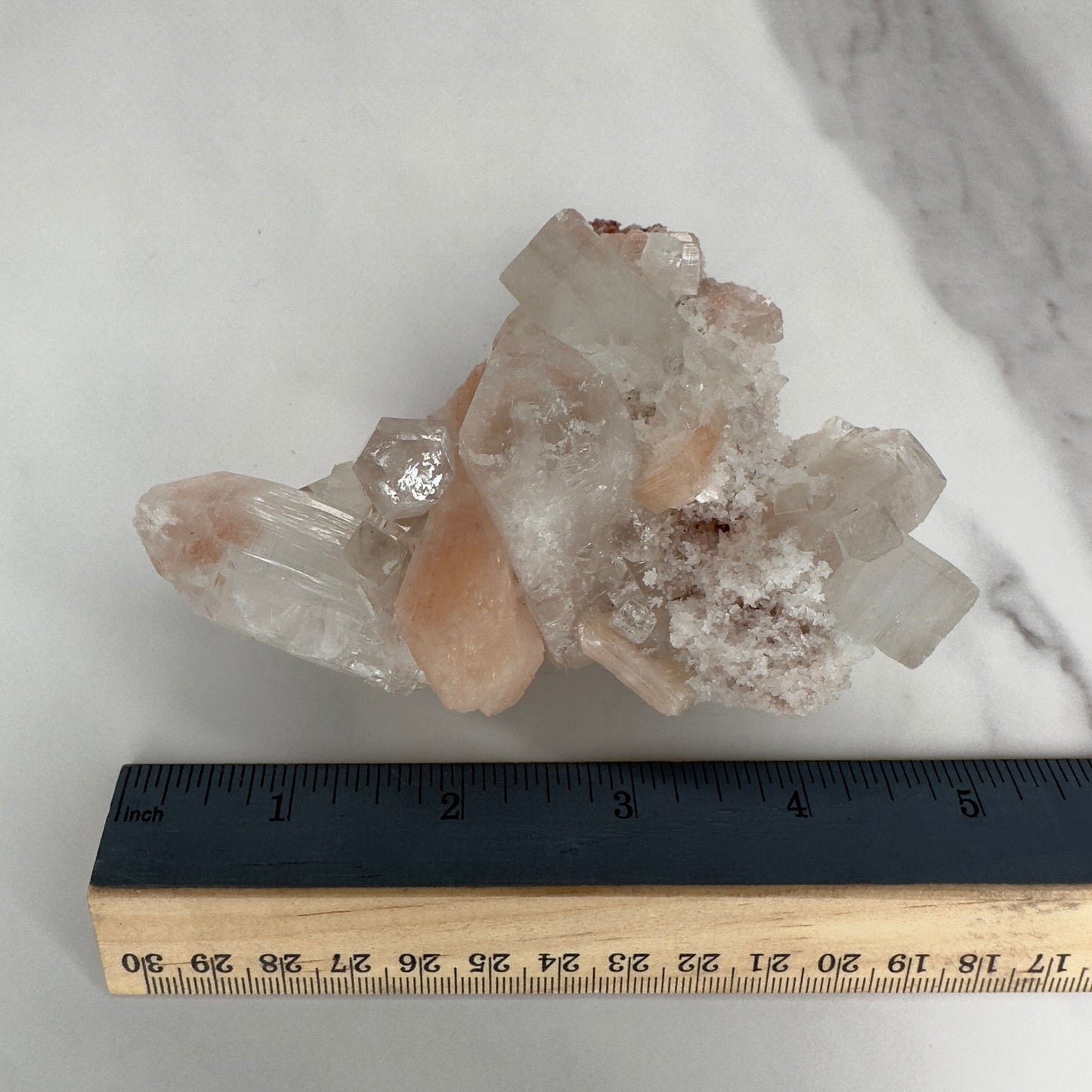 Stunning Pink Apophyllite With Stilbite High Quality Specimen Crystal From India