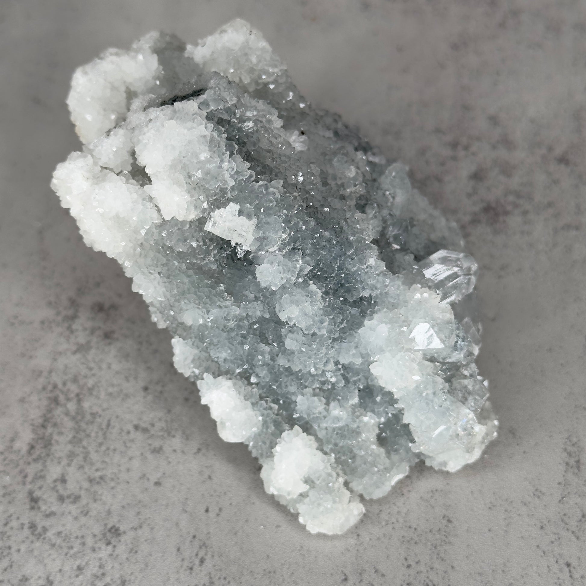 Beautiful Grey/Blue Apophyllite Stalactite Specimen From India | Tucson Gem Show Exclusive