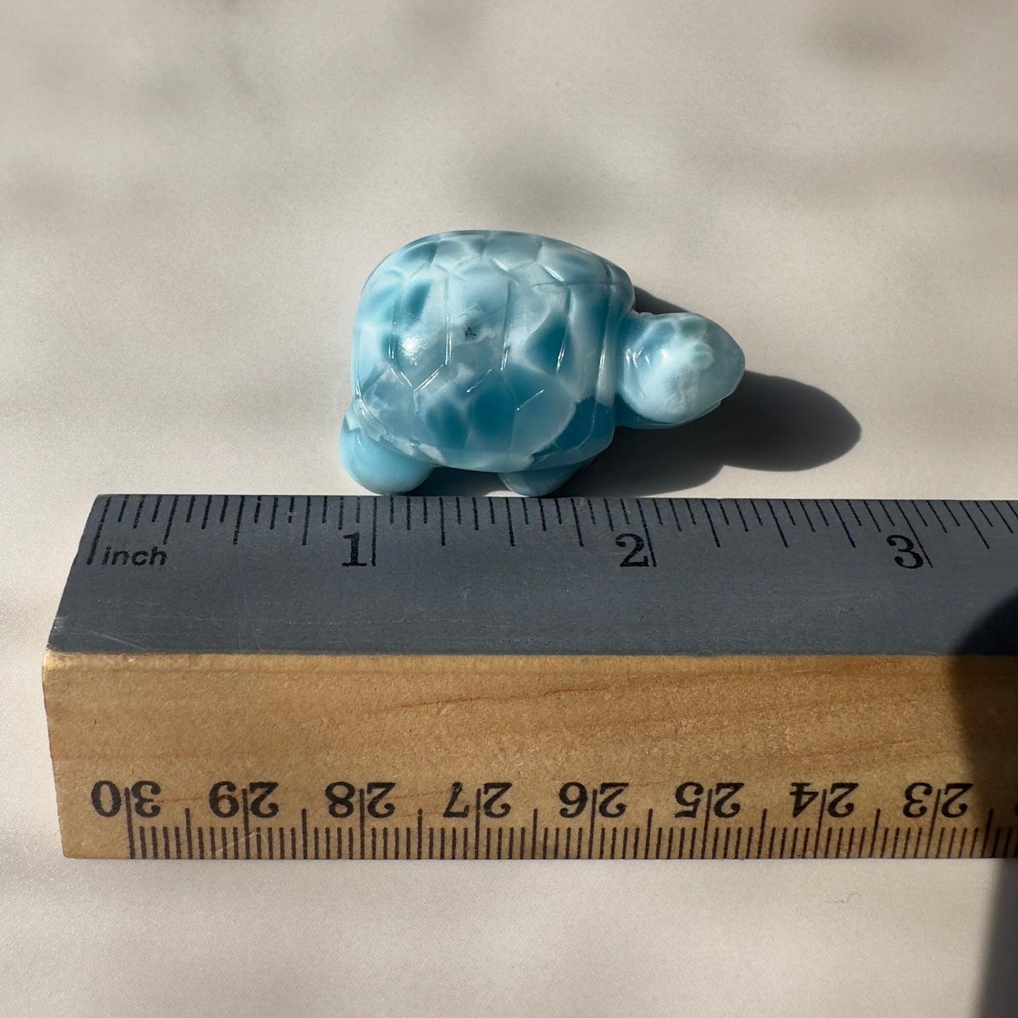 Stunning Larimar Turtle Carving High-Quality Grade AAA+ From The Dominican Republic Carved In China | Tucson Gem Show Exclusive