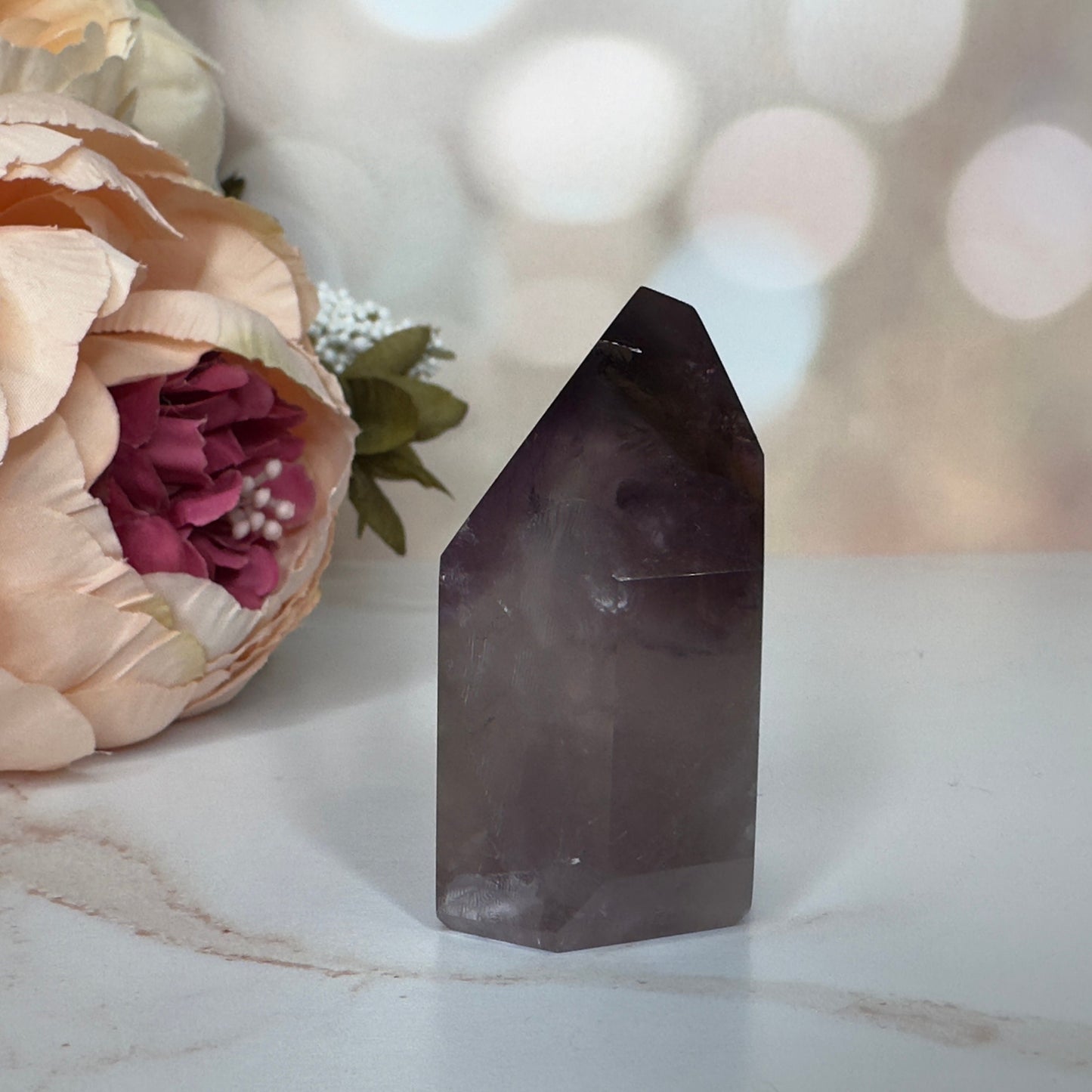 Gorgeous Amethyst Quartz Tower With Phantom High-Quality Crystal From Brazil