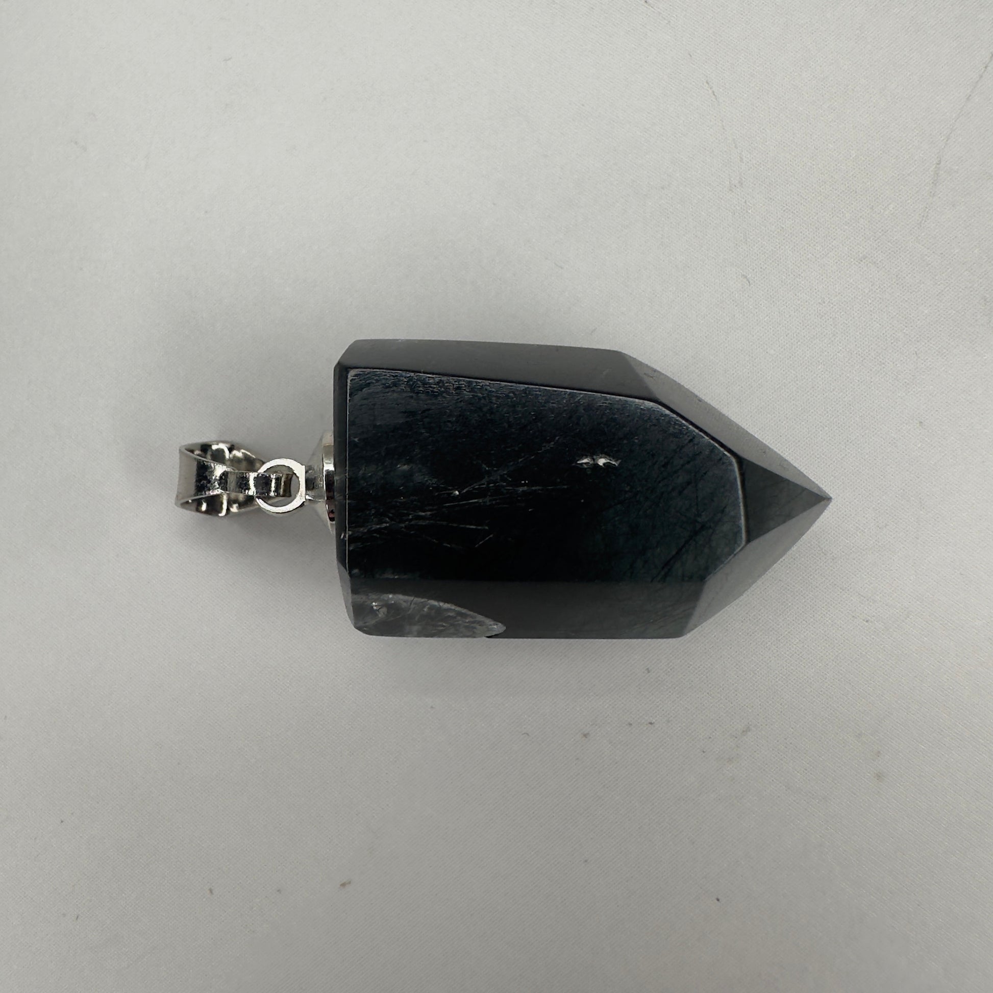 Dark Blue Tara Crystal Pendant Genuine Blue Amphibole Jewelry For Necklace From Brazil | Tucson Gem Show Exclusive