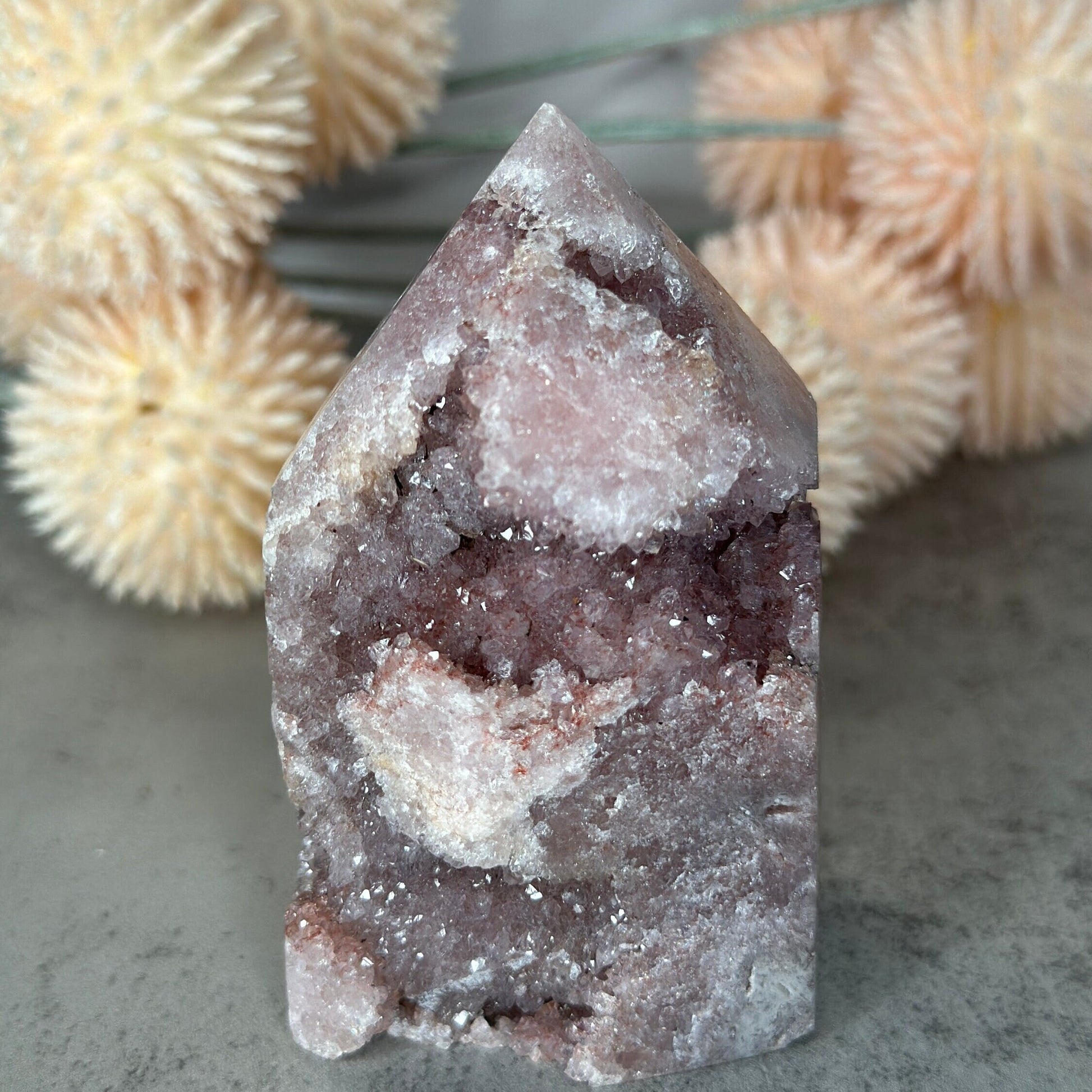 Pink Amethyst Point/Tower From Brazil