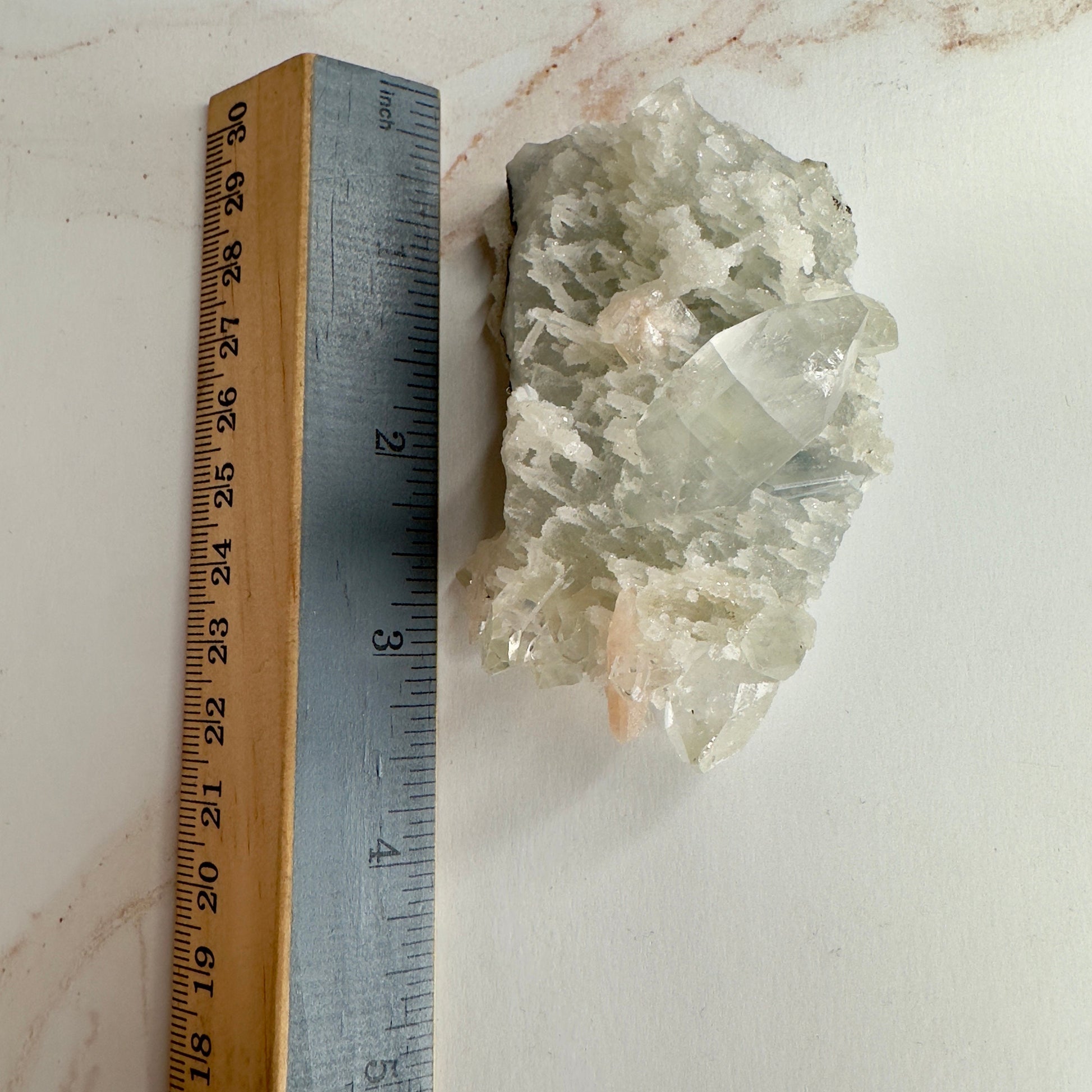 Gorgeous Apophyllite With Pink Stilbite Specimen From India | Tucson Gem Show Exclusive