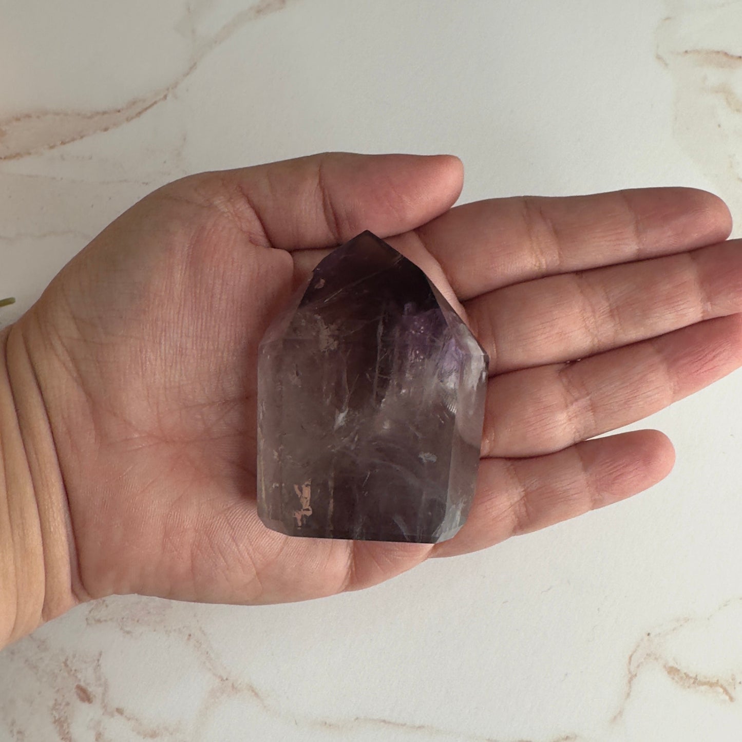 Gorgeous Amethyst Quartz Tower With Phantom High-Quality Crystal From Brazil