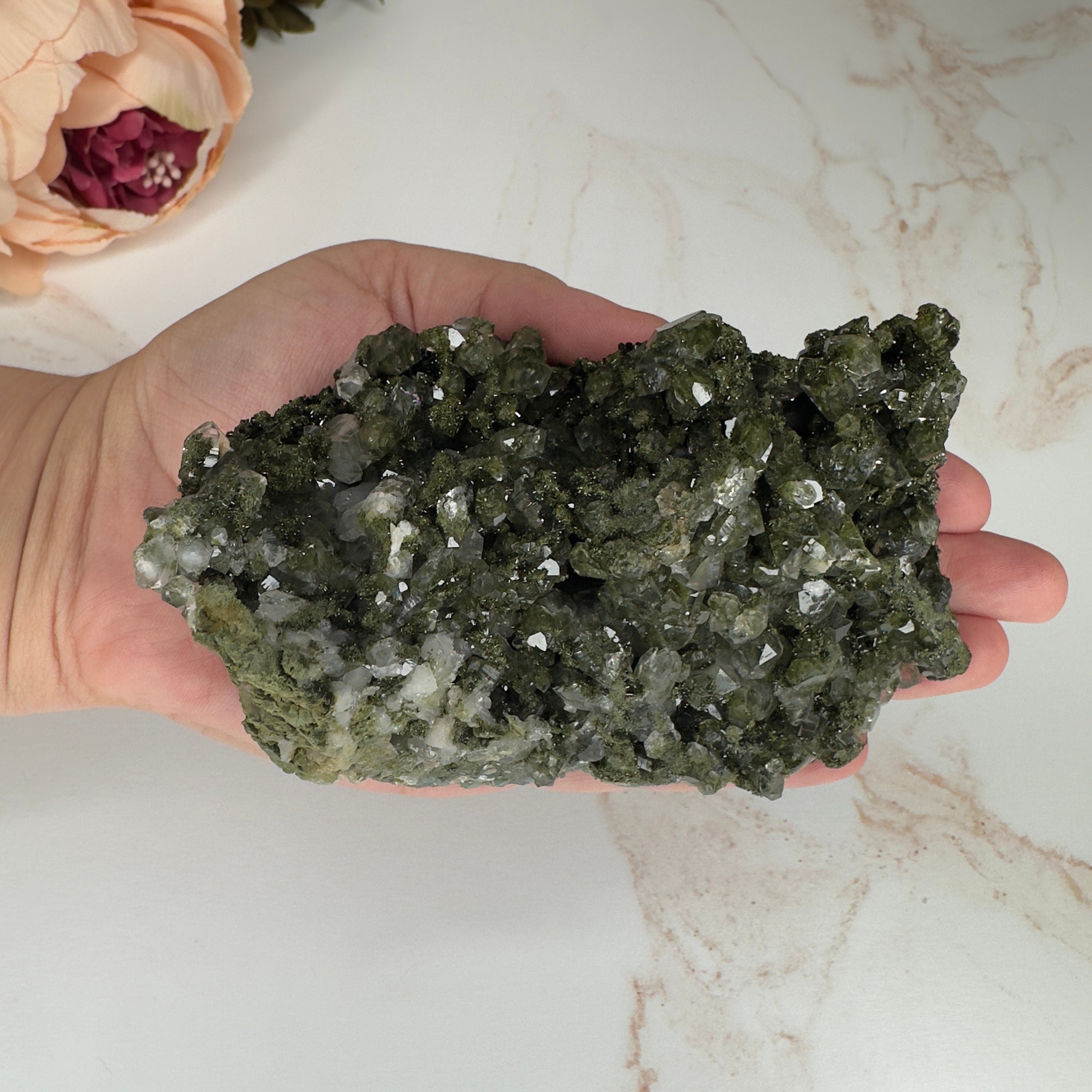 Natural Epidote Tree Specimen from Pakistan - 99 Gram , 76*64 deals mm