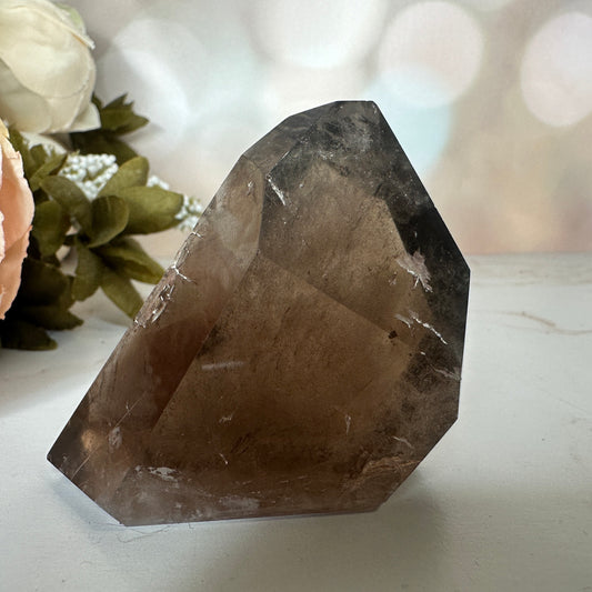 Beautiful Rutile Smoky Quartz Point/Tower From Brazil