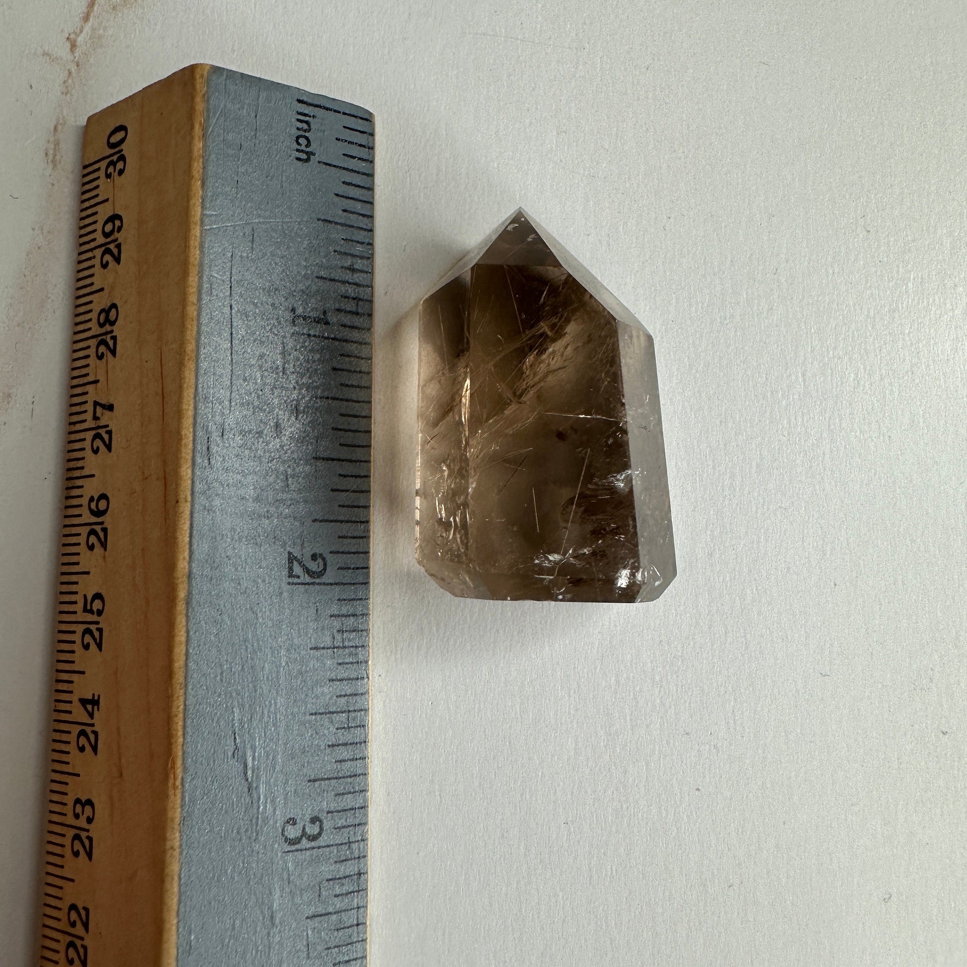 Amazing Rutile Smoky Quartz Point/Tower From Brazil