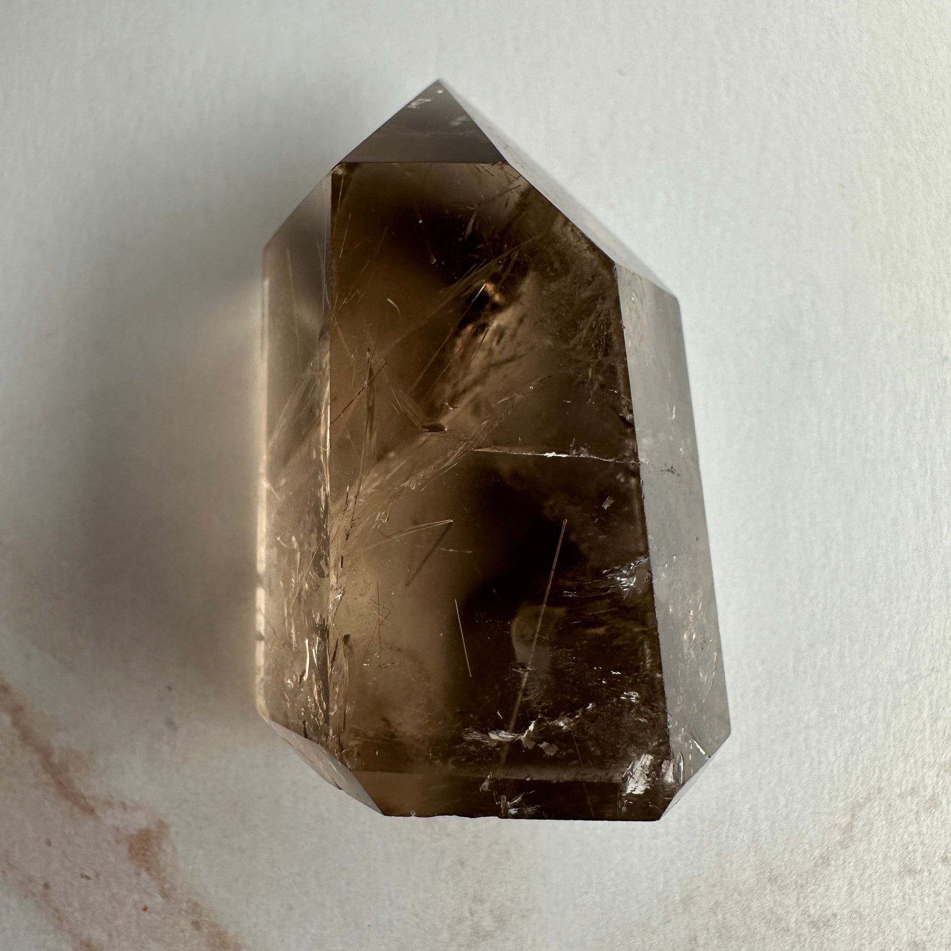 Amazing Rutile Smoky Quartz Point/Tower From Brazil