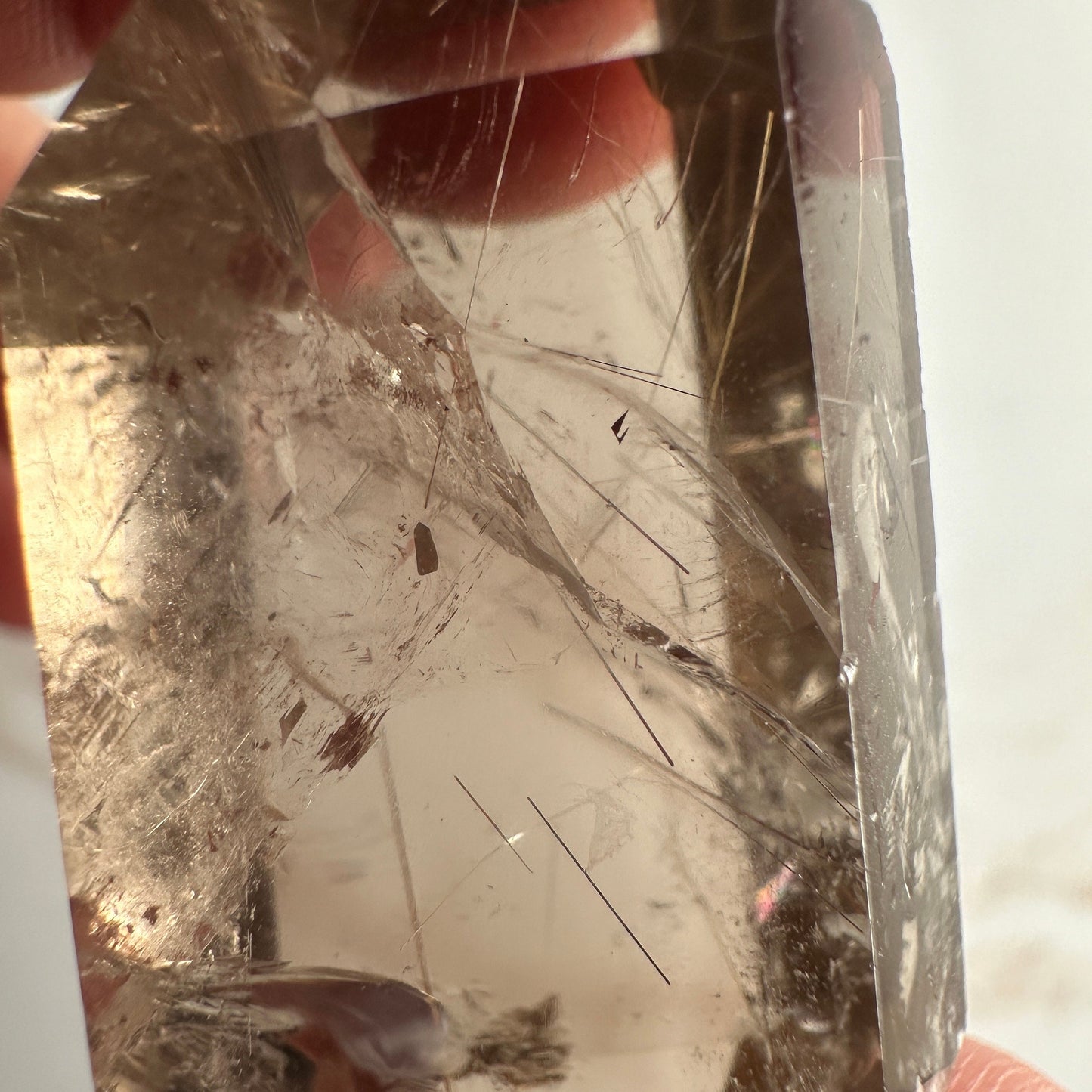 Amazing Rutile Smoky Quartz Point/Tower From Brazil