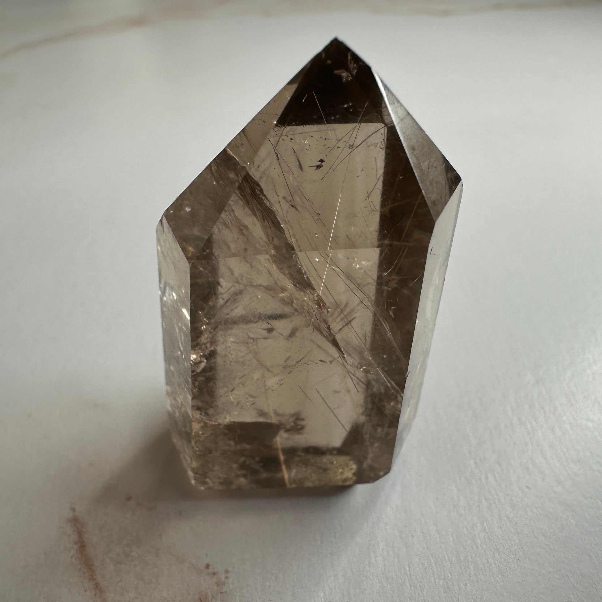 Amazing Rutile Smoky Quartz Point/Tower From Brazil