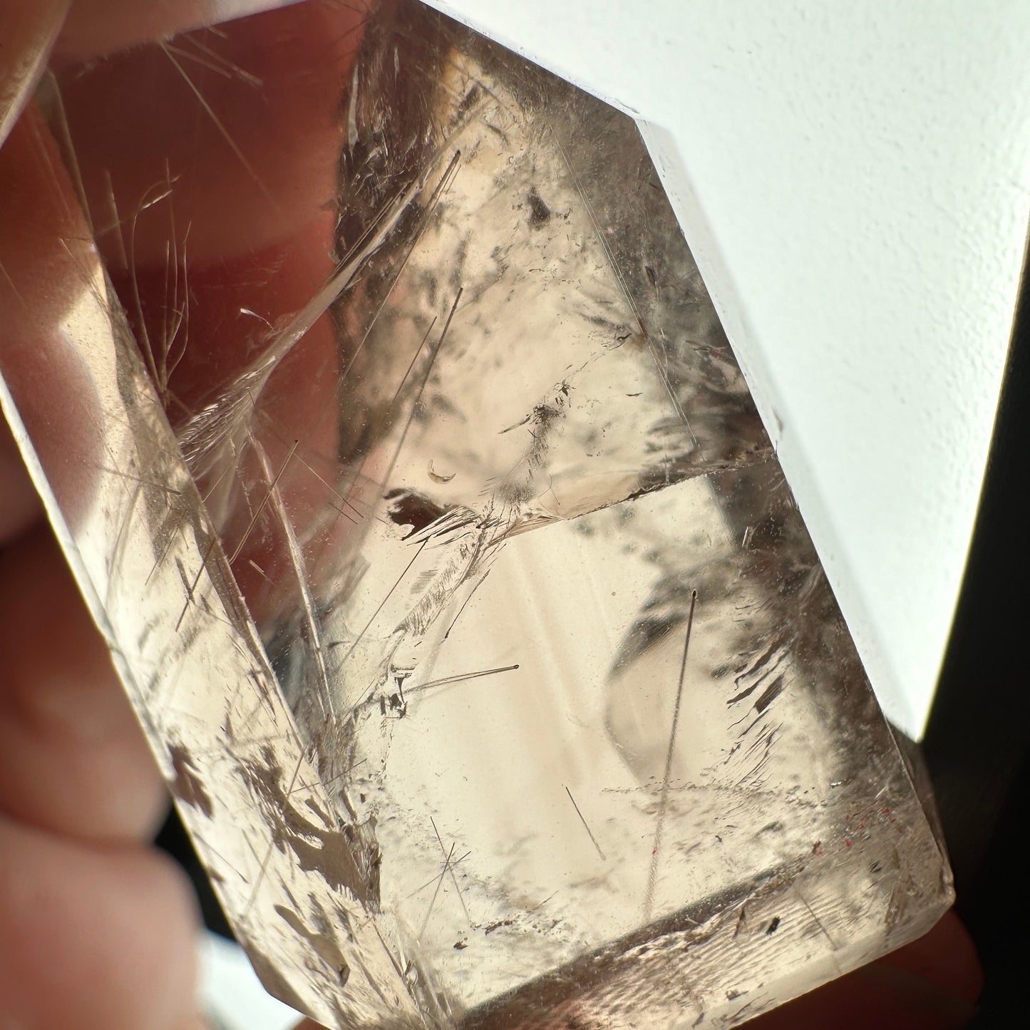 Amazing Rutile Smoky Quartz Point/Tower From Brazil