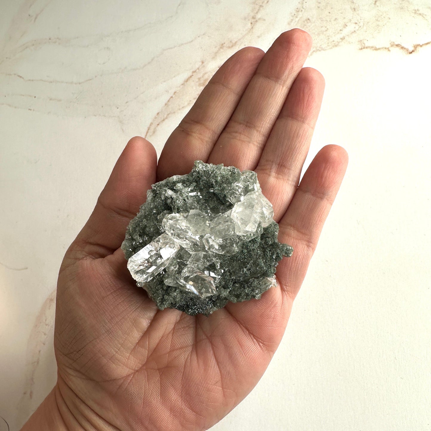 Beautiful Chlorite Himalayan Specimen Cluster With Rutile Inclusions From India AAA+ grade | Tucson Gem Show Exclusive