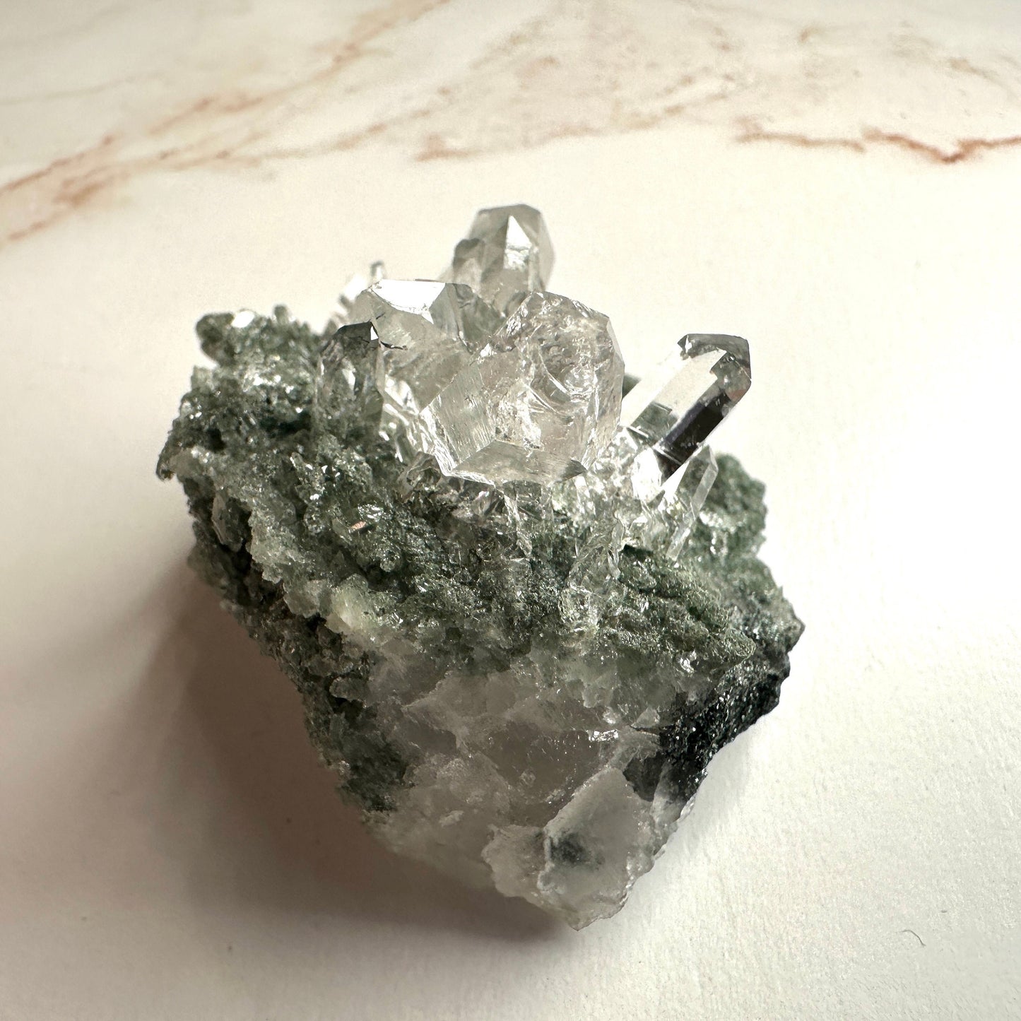 Beautiful Chlorite Himalayan Specimen Cluster With Rutile Inclusions From India AAA+ grade | Tucson Gem Show Exclusive