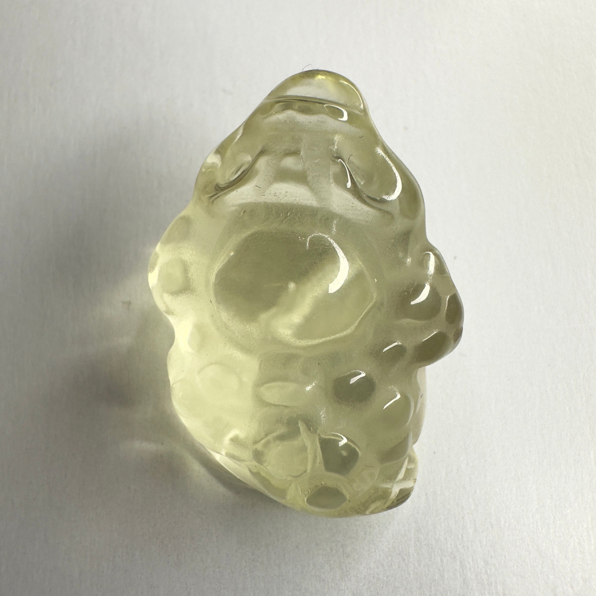 Adorable Mini Money Toad Master Carved In Citrine | Pocket size