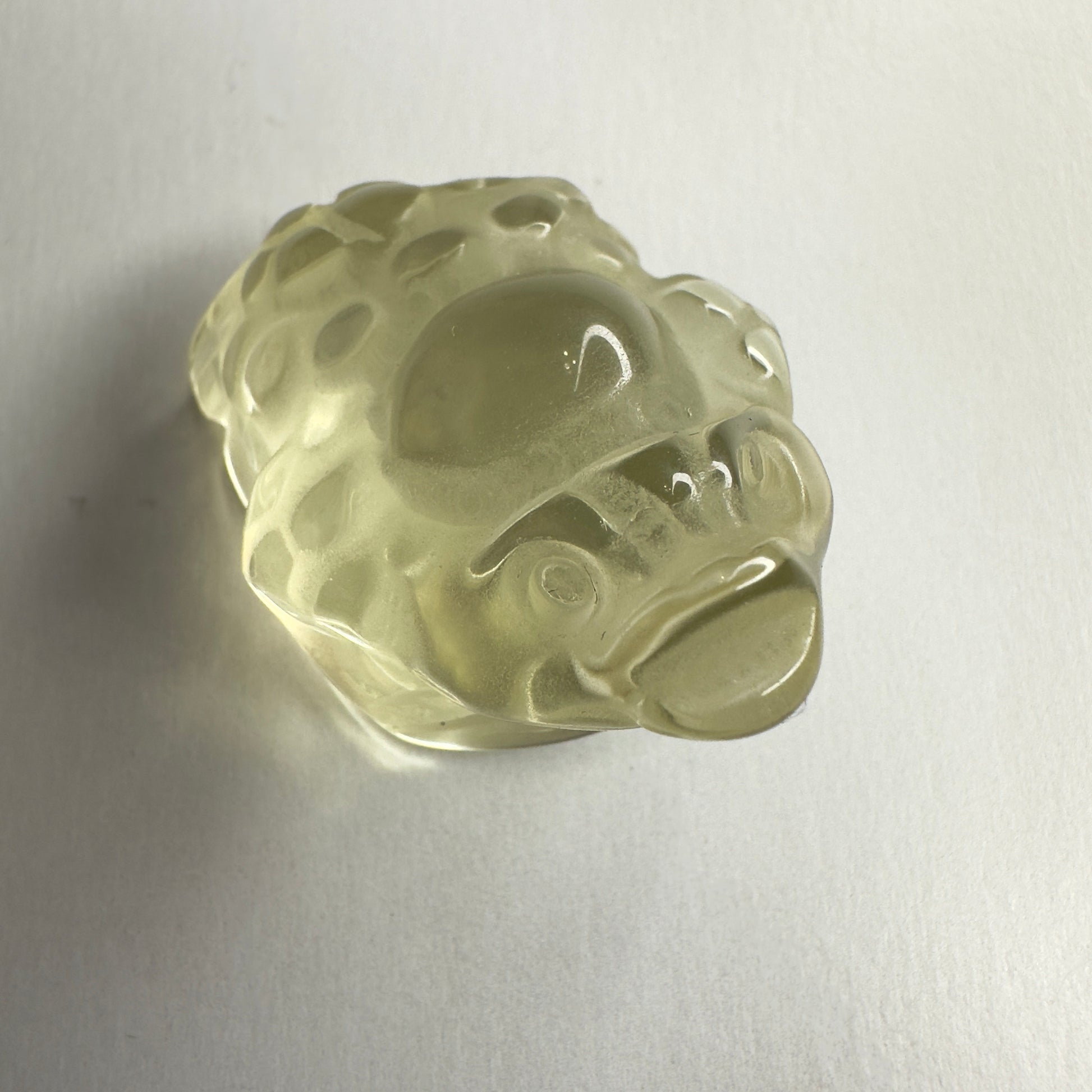 Adorable Mini Money Toad Master Carved In Citrine | Pocket size