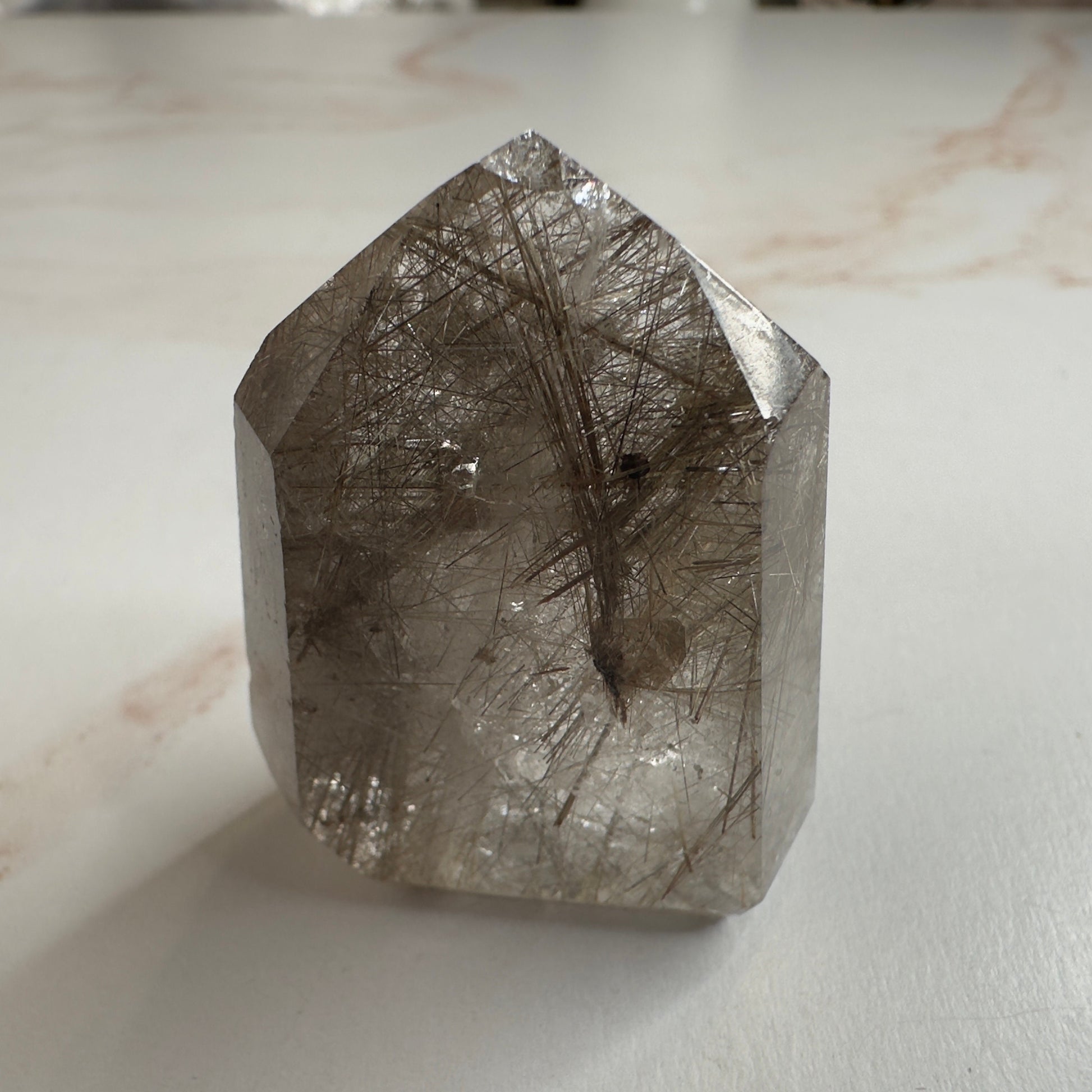 Stunning Rutile in Quartz Tower From Minas Gerais, Brazil