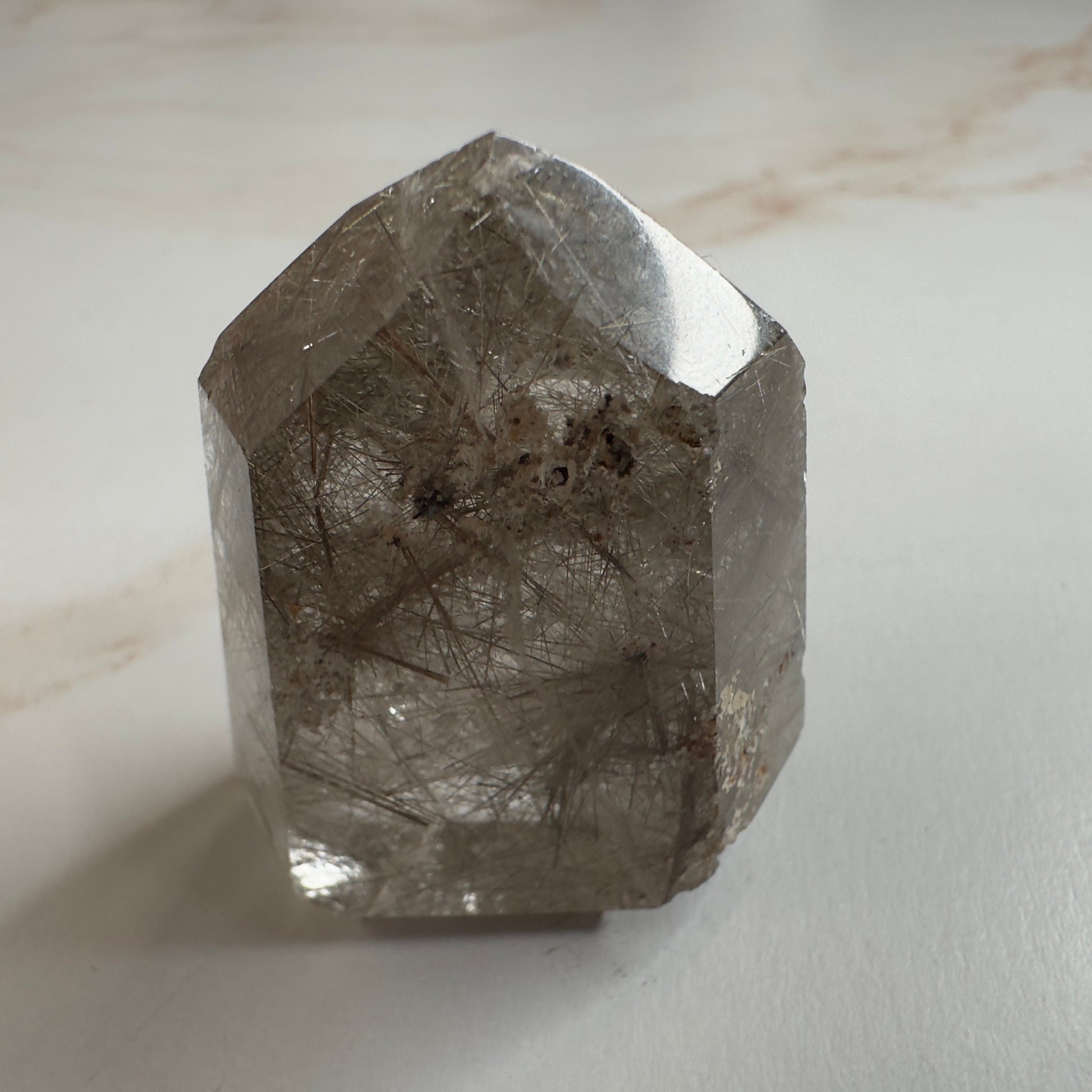 Stunning Rutile in Quartz Tower From Minas Gerais, Brazil