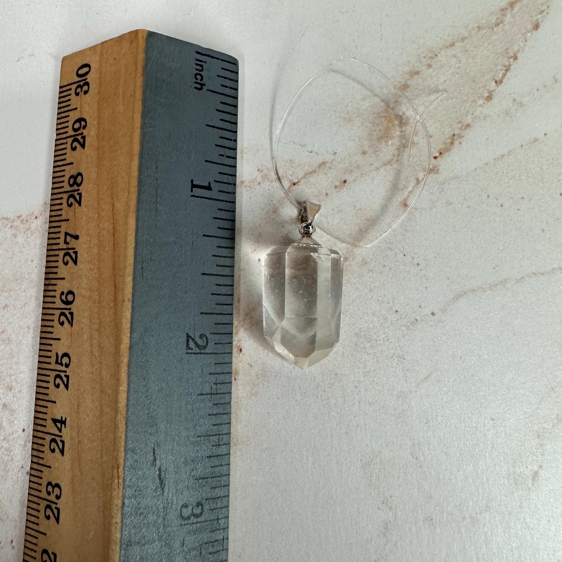 Beautiful Phantom Clear Quartz Pendant | High-Quality Exquisite Brazilian Crystal Jewelry for Necklace