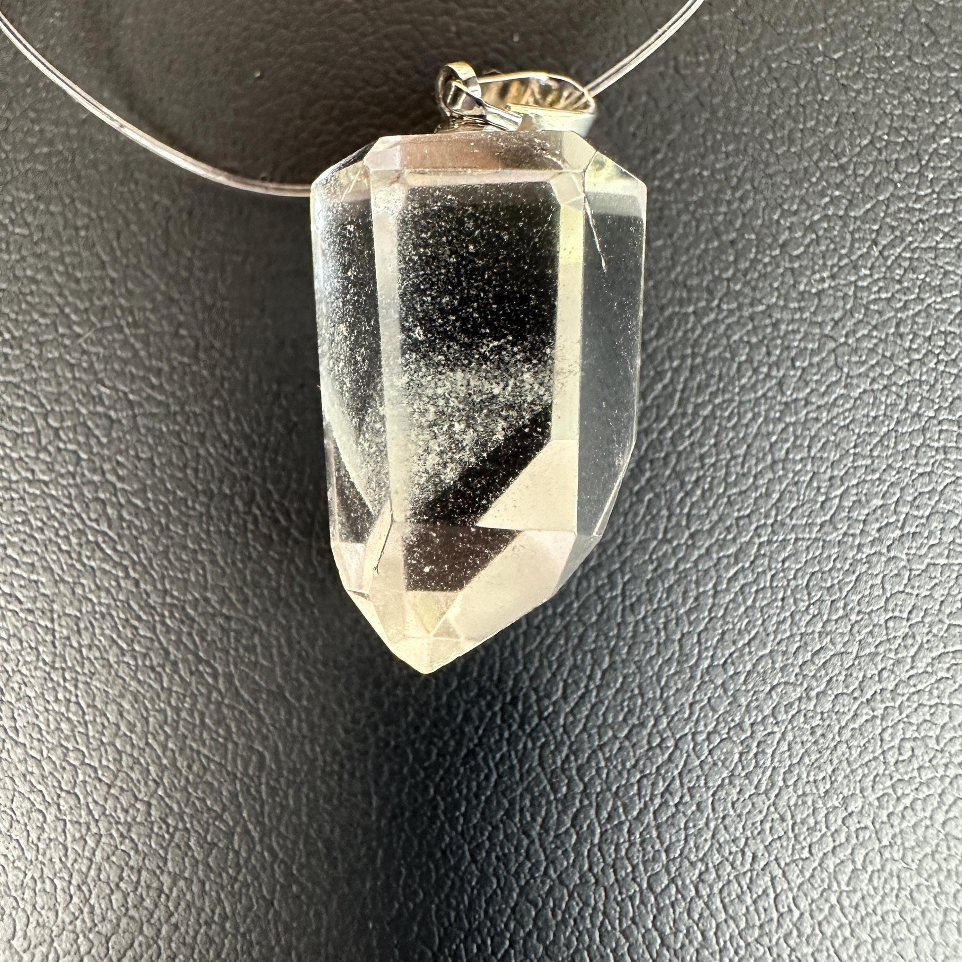 Beautiful Phantom Clear Quartz Pendant | High-Quality Exquisite Brazilian Crystal Jewelry for Necklace