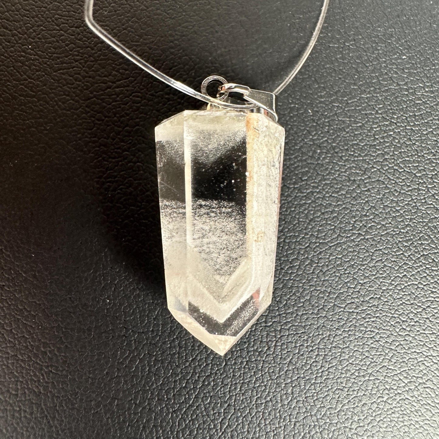 Gorgeous Phantom Clear Quartz Pendant | High-Quality Exquisite Brazilian Crystal Jewelry for Necklace