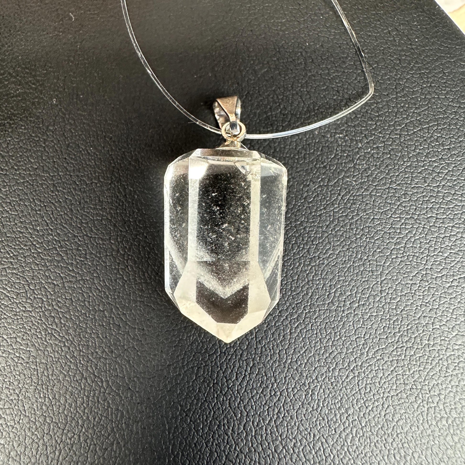 Beautiful Phantom Clear Quartz Pendant | High-Quality Exquisite Brazilian Crystal Jewelry for Necklace