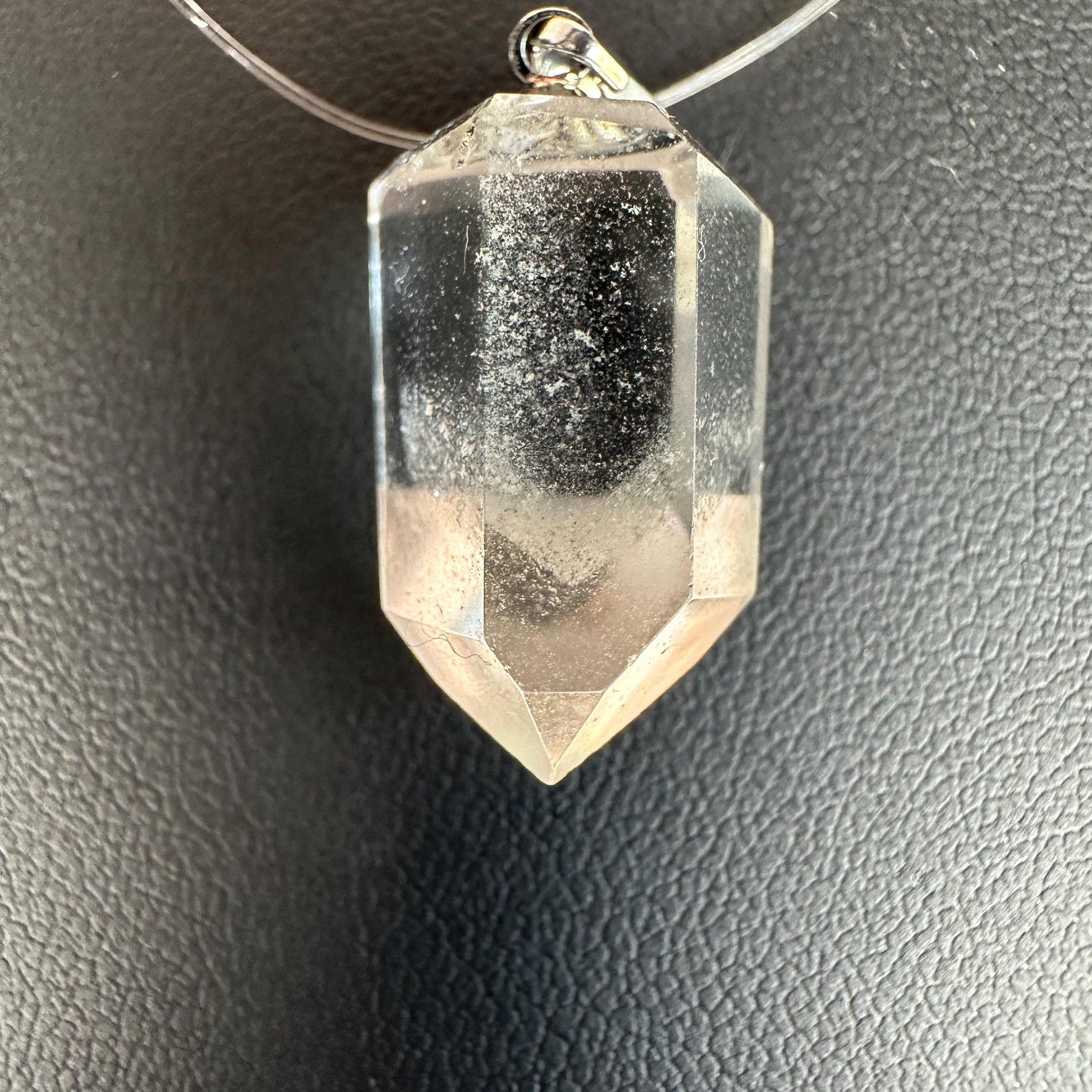 Beautiful Phantom Clear Quartz Pendant | High-Quality Exquisite Brazilian Crystal Jewelry for Necklace