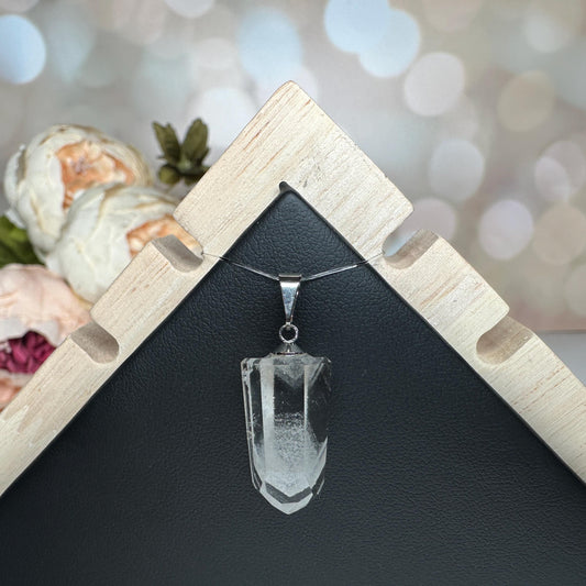 Gorgeous Phantom Clear Quartz Pendant | High-Quality Exquisite Brazilian Crystal Jewelry for Necklace