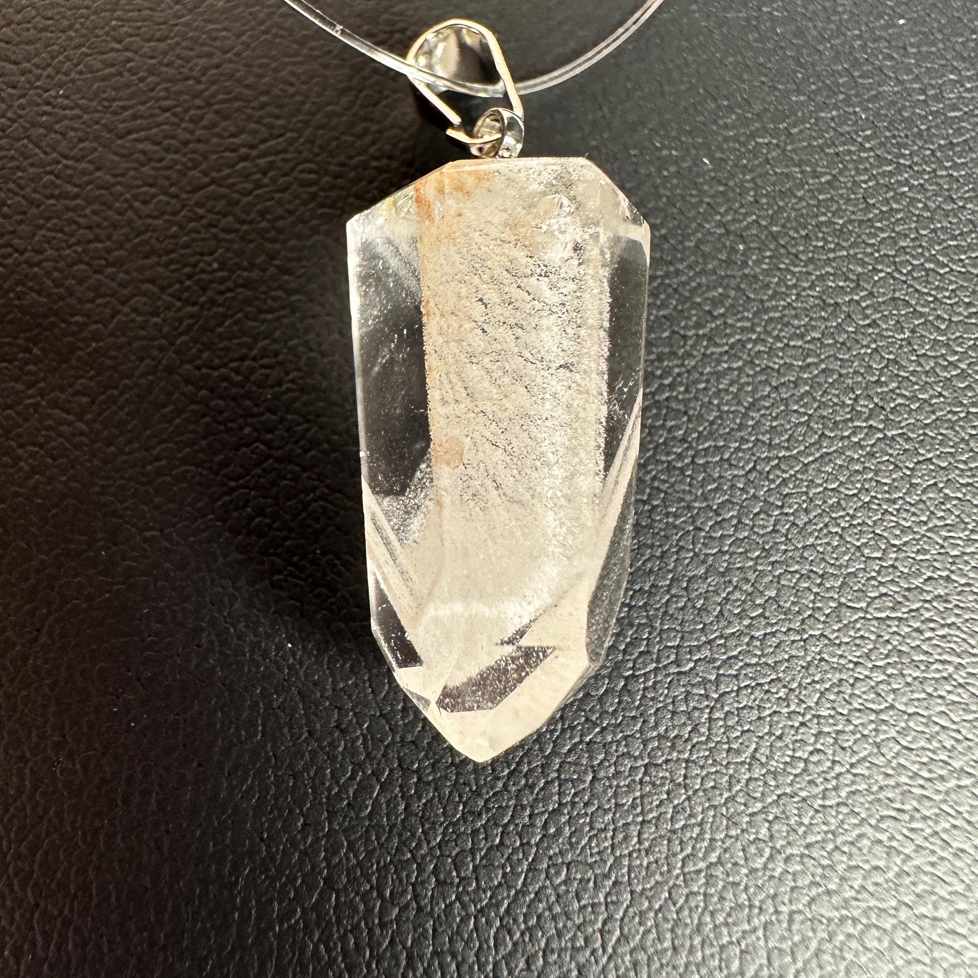 Gorgeous Phantom Clear Quartz Pendant | High-Quality Exquisite Brazilian Crystal Jewelry for Necklace