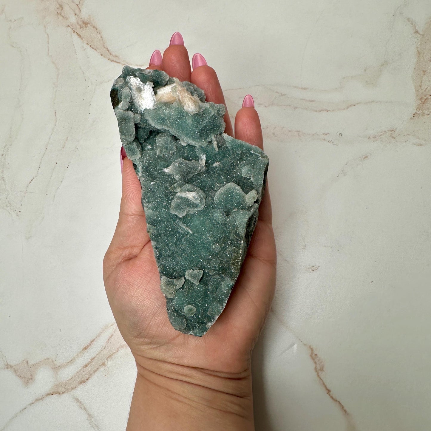 Stunning Blue Apophyllite With Pink Stilbite High Quality Specimen Crystal From India | Tucson Gem Show Exclusive