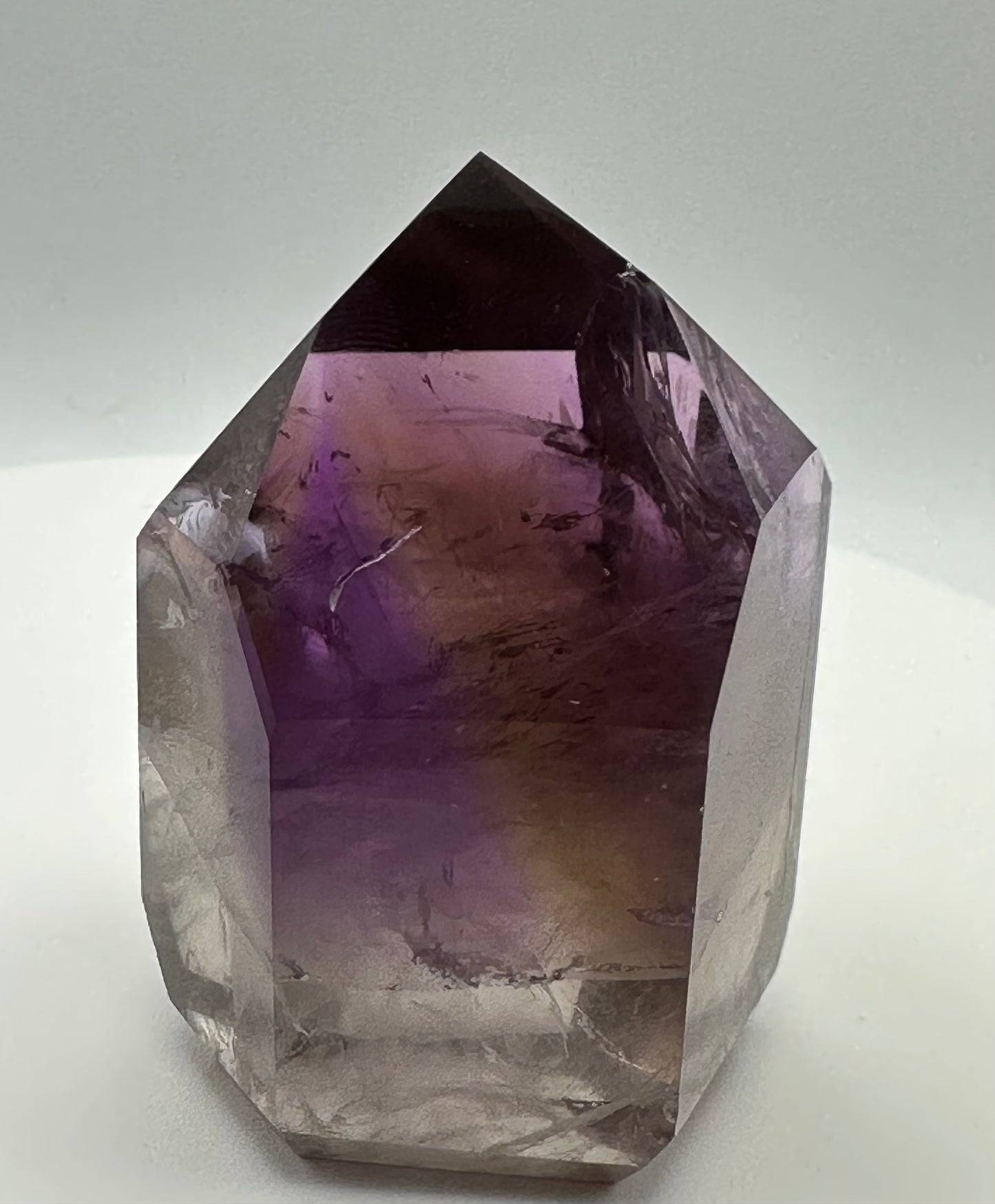 Spectacular Amethyst Quartz Phantom Tower/Point High-Quality From Brazil