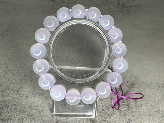 Incredible Purple Chalcedony Bracelet | High-Quality Crystal Bracelet | 12mm